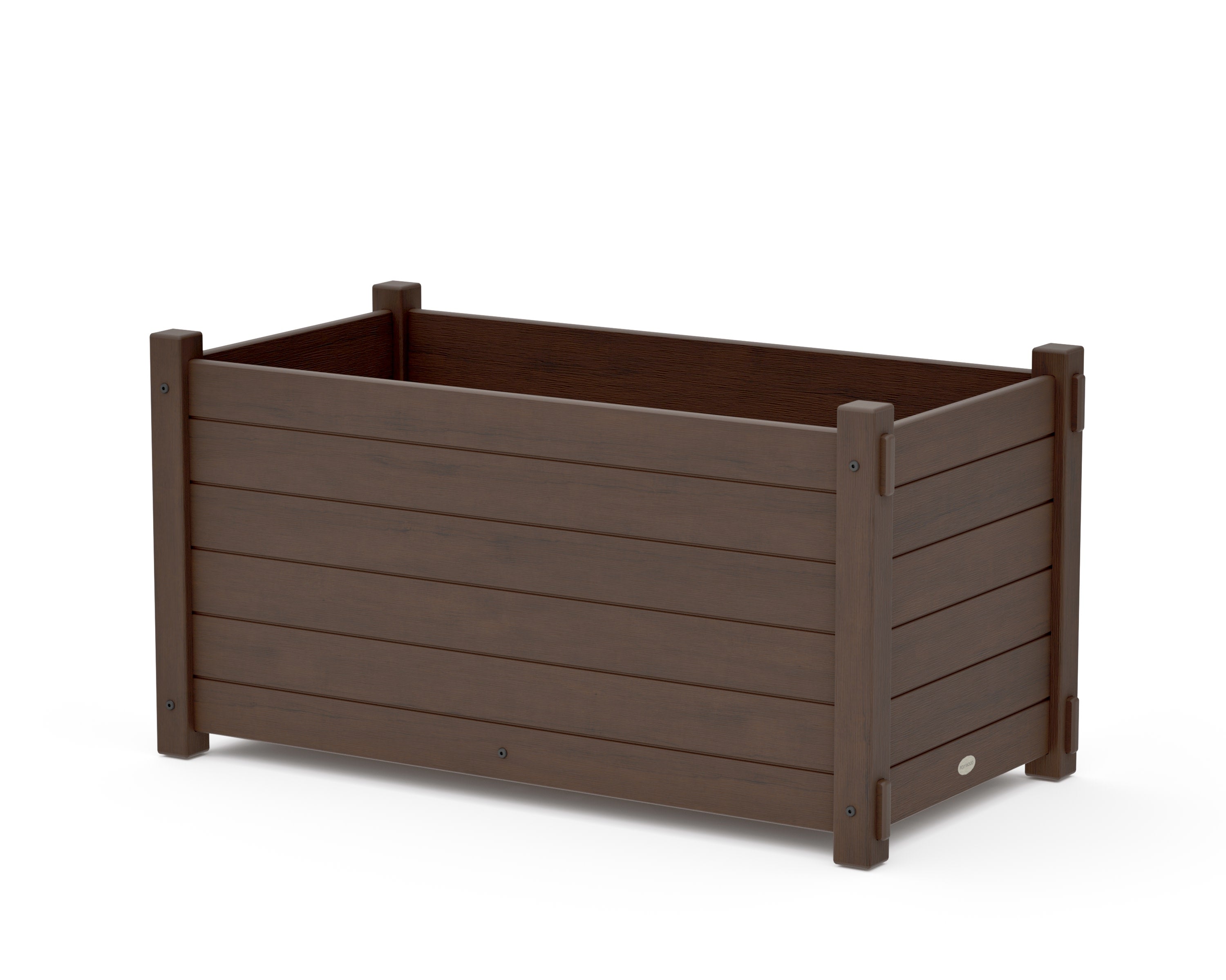 Nautical Large Rectangle Double Planter Box in Kona