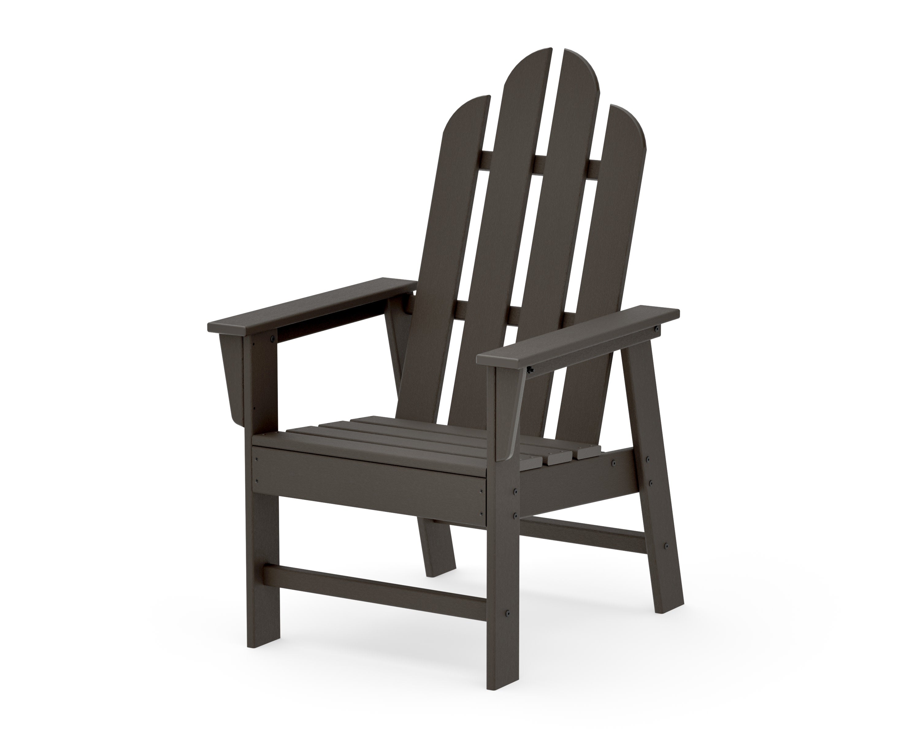 Long Island Upright Adirondack Chair in Vintage Coffee