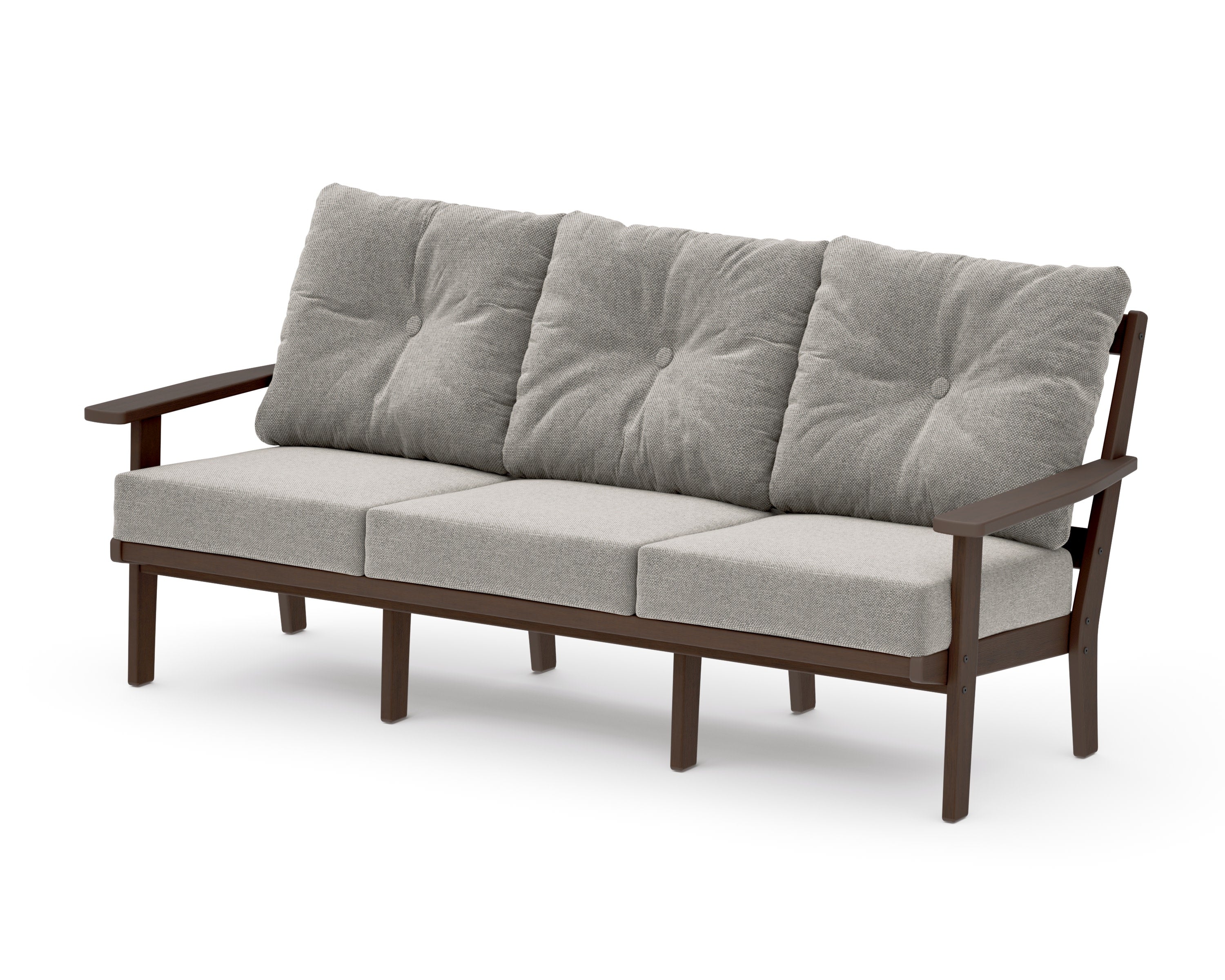 PrairieDeep Seating Sofa in Kona / Weathered Tweed