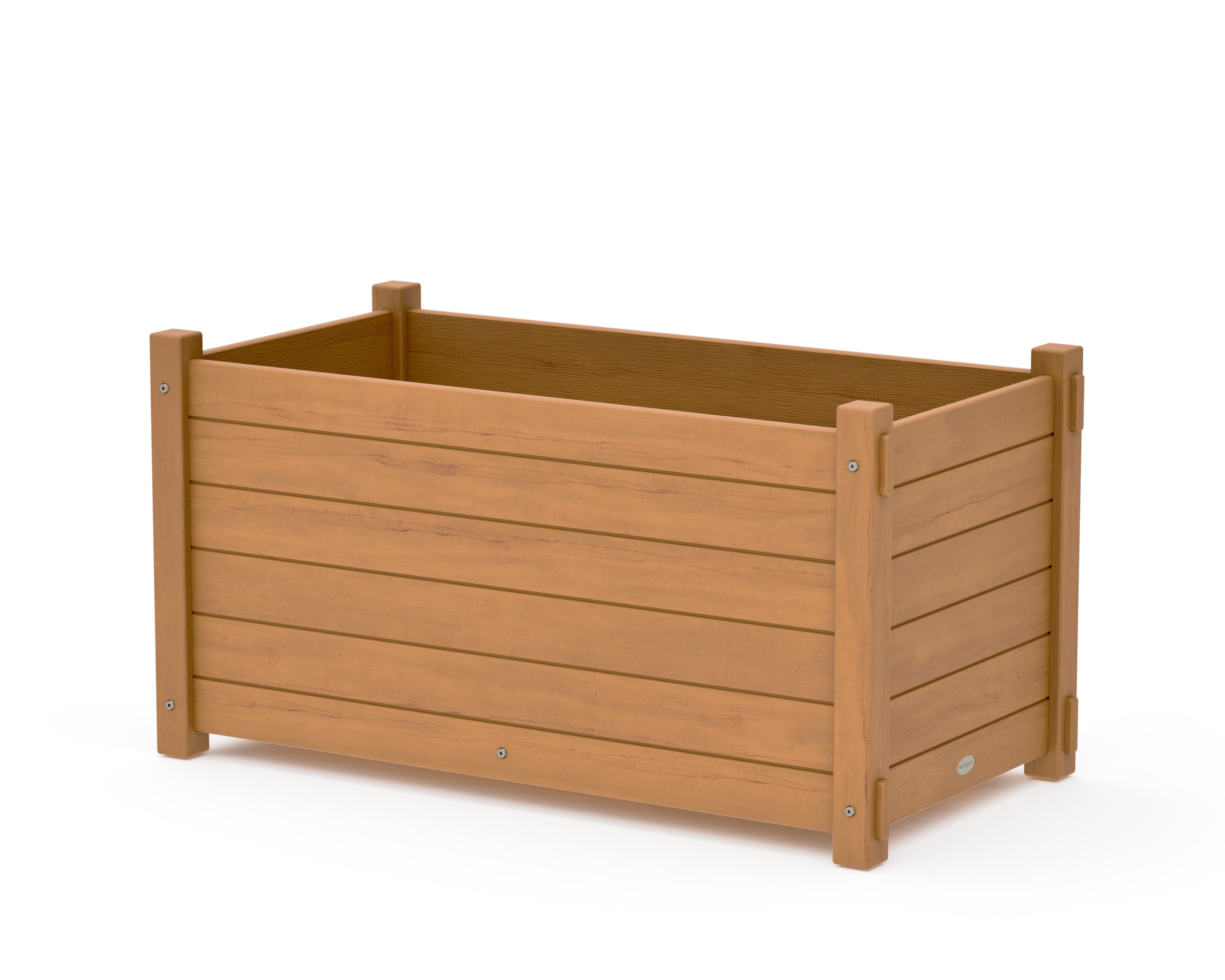 Nautical Large Rectangle Double Planter Box in Natural