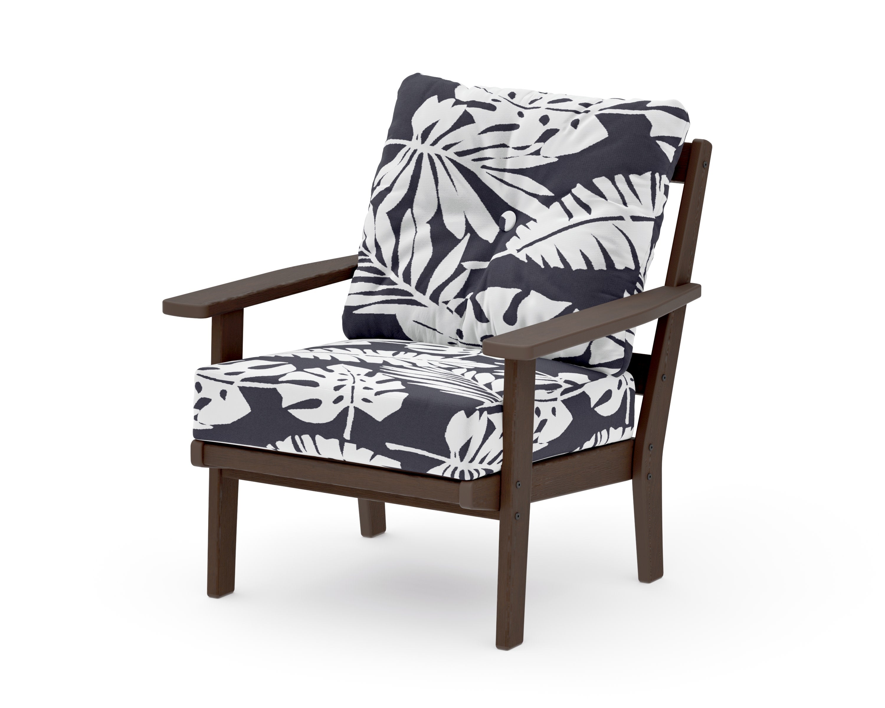 Prairie Deep Seating Chair in Kona / Leaf Navy