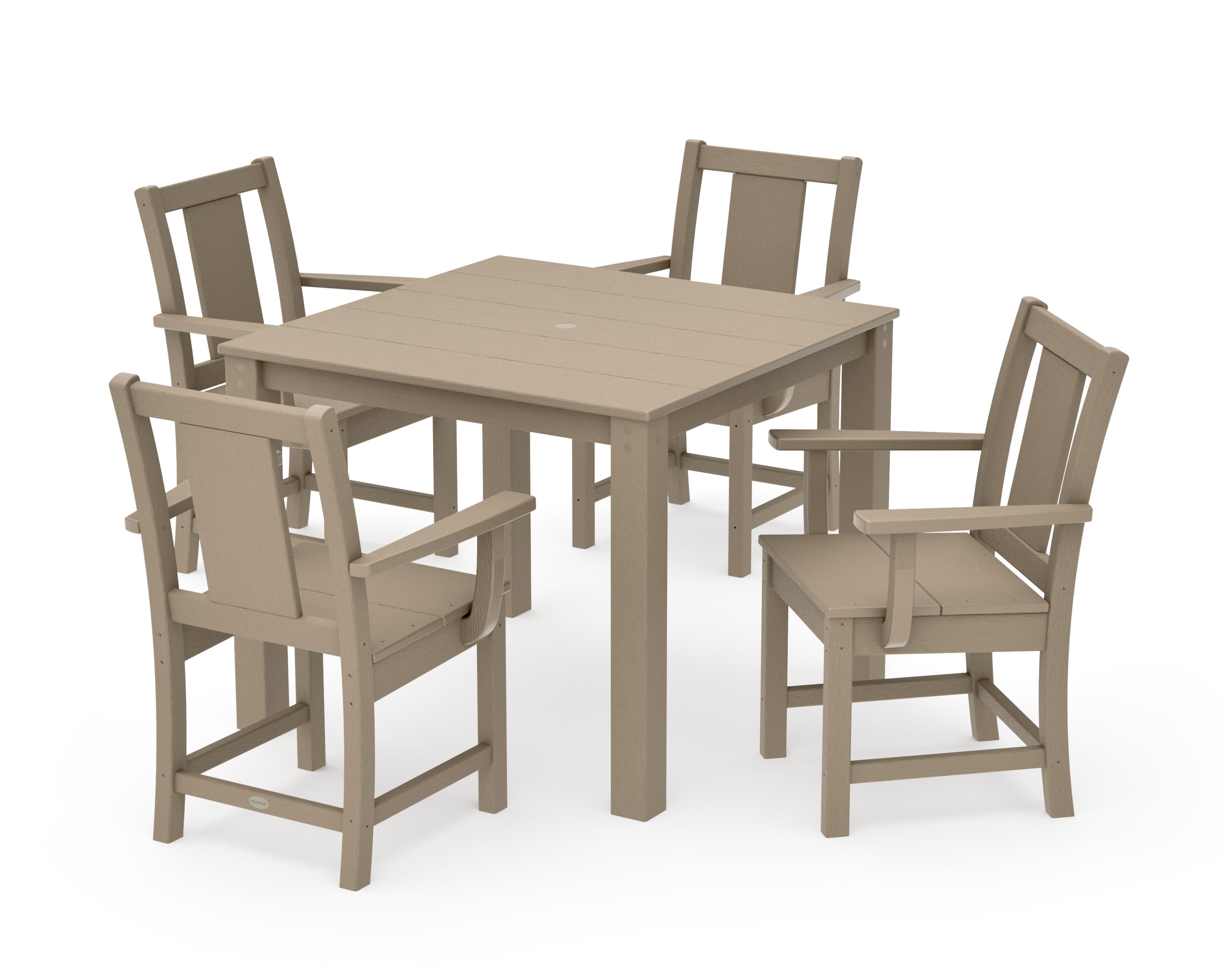 Prairie 5-Piece Parsons Dining Set in Vintage Sahara