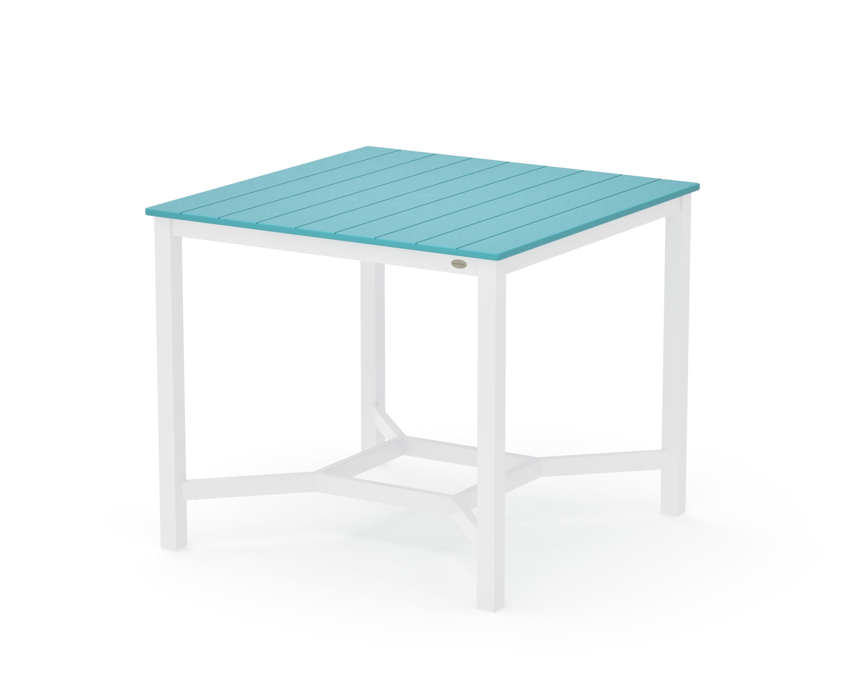 Main Street 42 x 42 Counter Table in White / Aruba