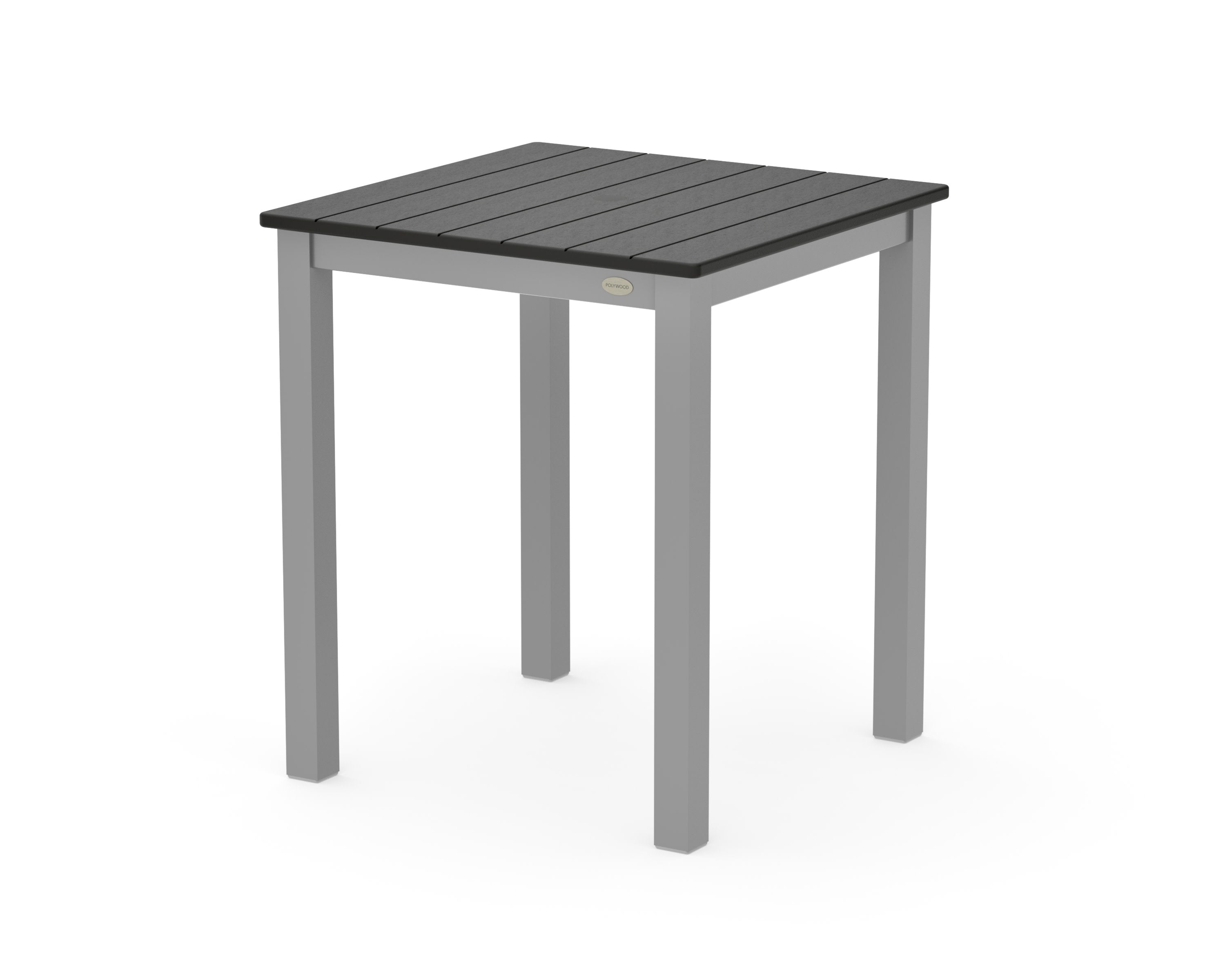 Main Street 26 x 26 Dining Table in Silver / Black