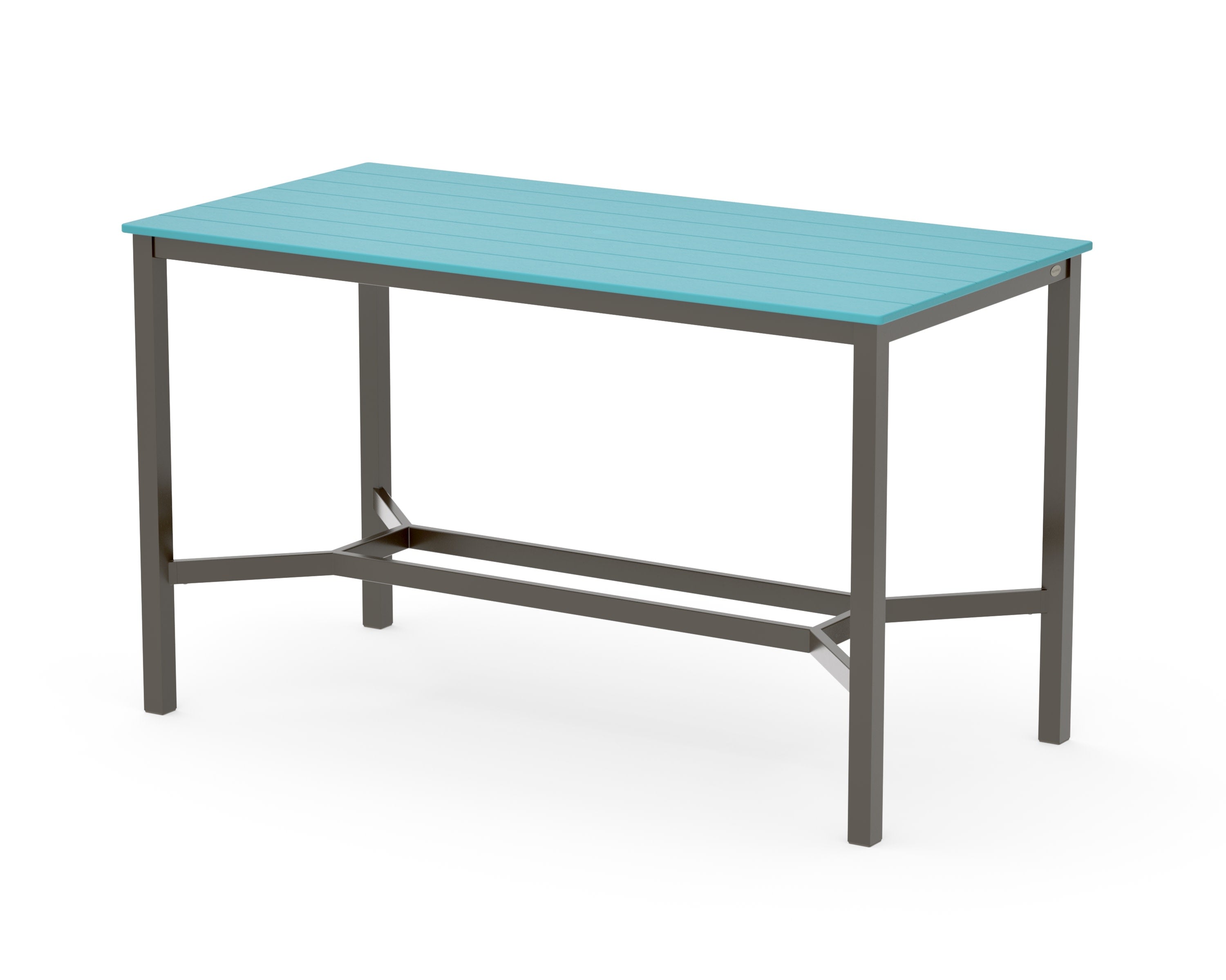 Main Street 36 x 72 Bar Table in Bronze / Aruba