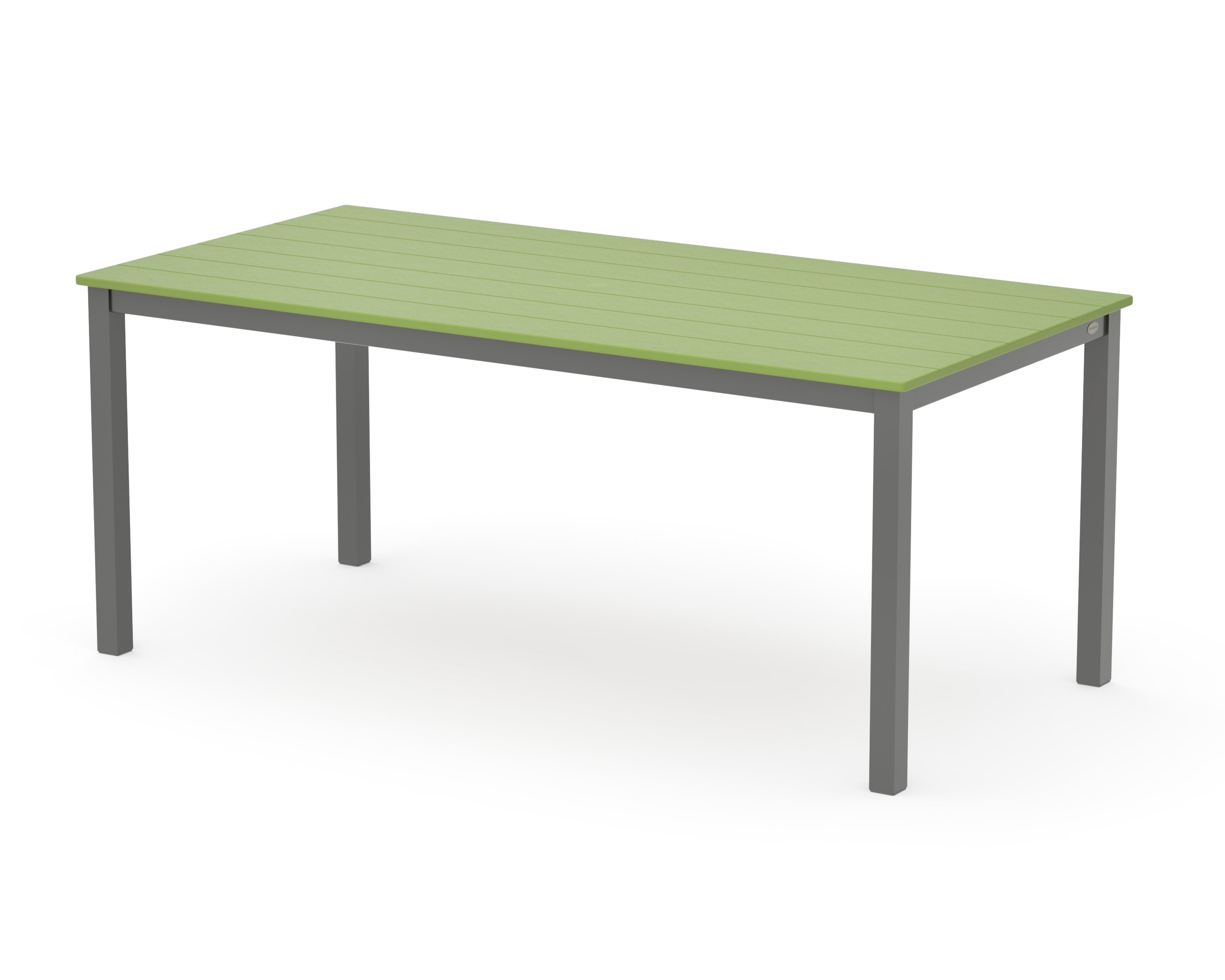 Main Street 36" x 72" Dining Table in Charcoal / Lime