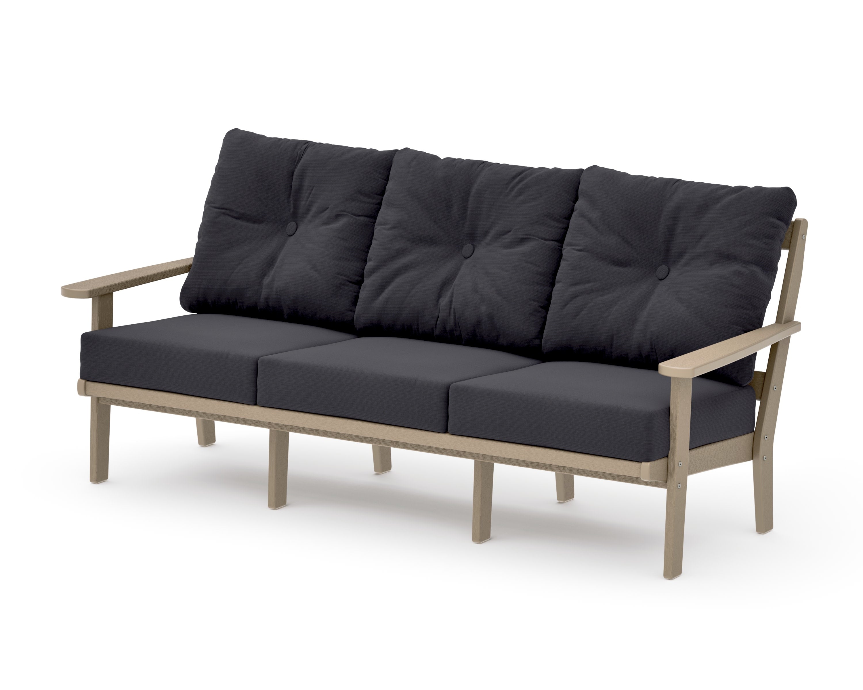 Mission Deep Seating Sofa in Vintage Sahara / Midnight Linen