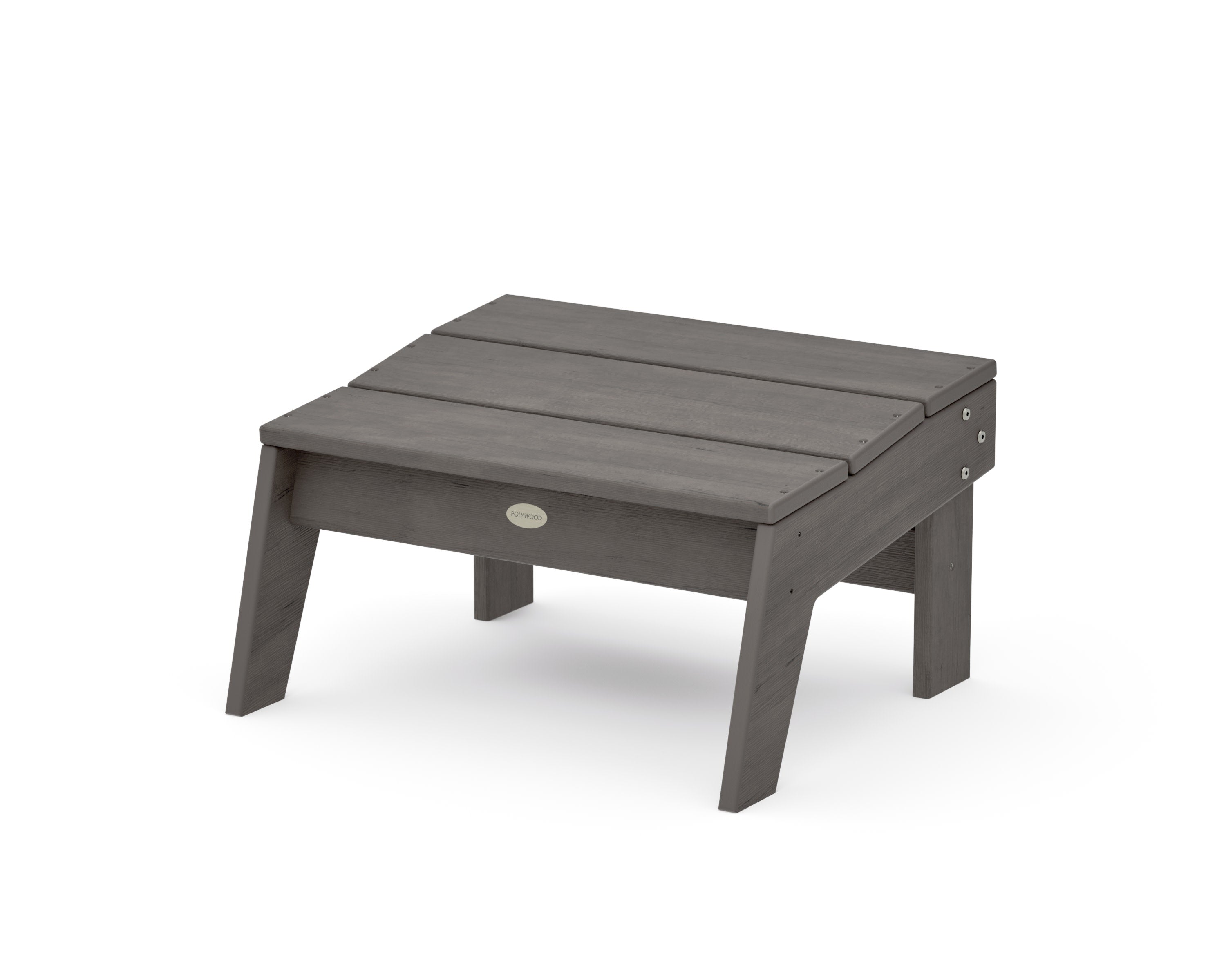 Modern Studio Oversized Ottoman in Driftwood