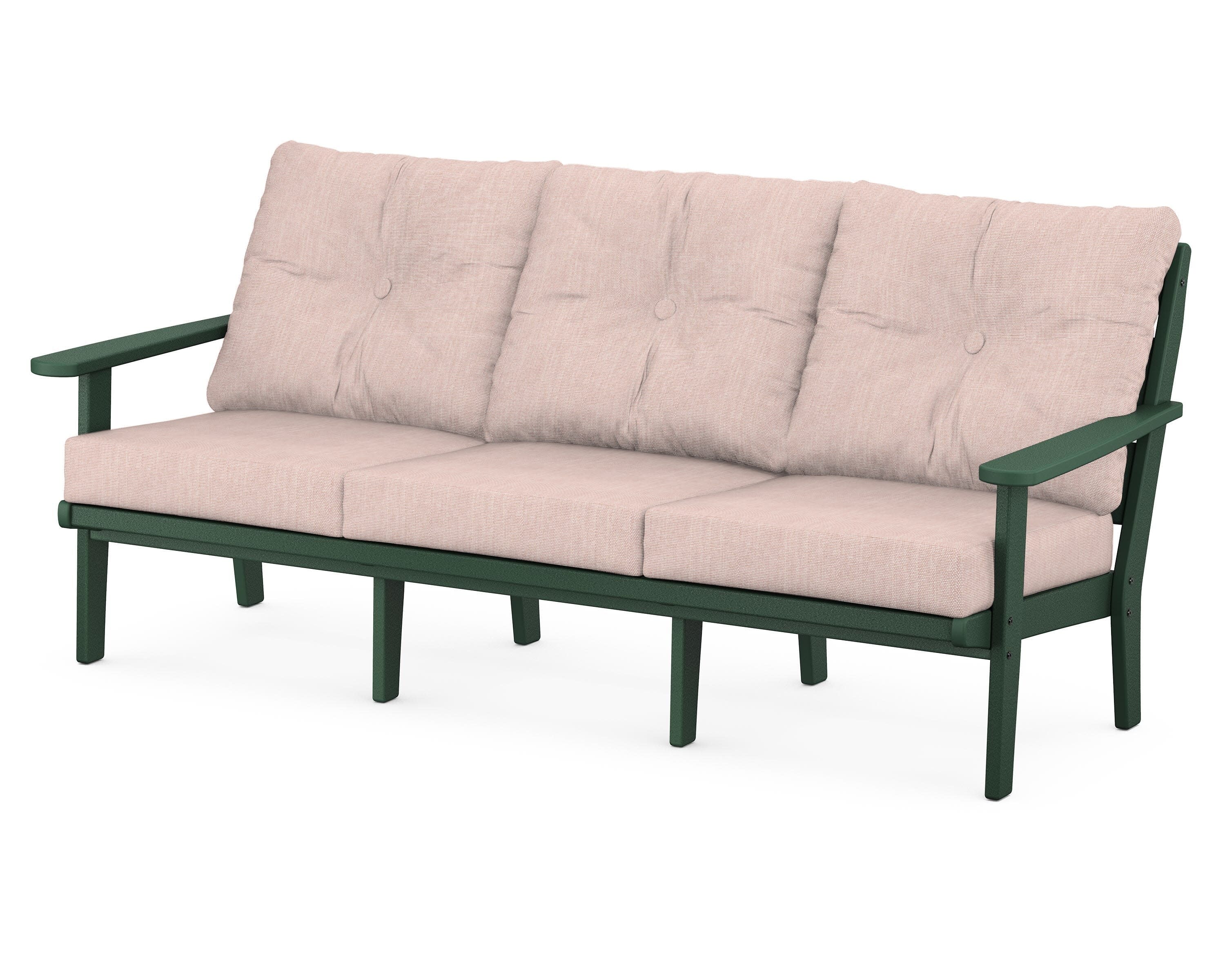 Lakeside Deep Seating Sofa in Green / Play Cameo