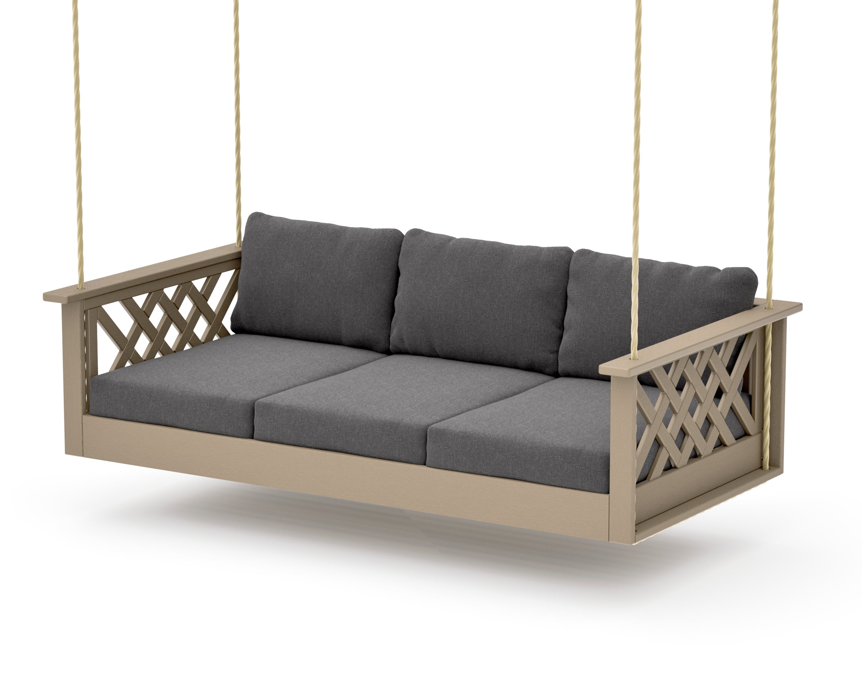 Wovendale Daybed Swing in Vintage Sahara / Ash Charcoal