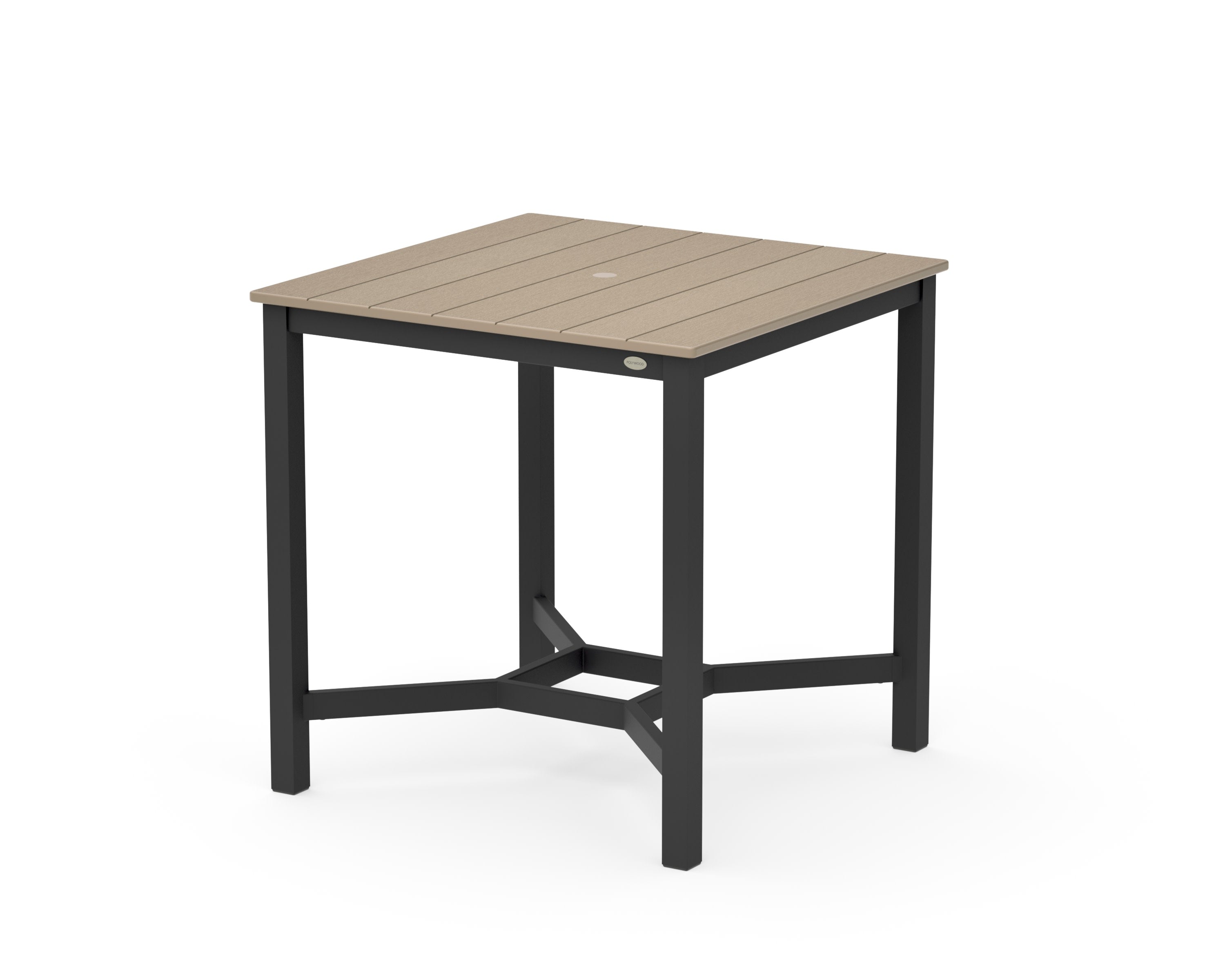 Main Street 36 x 36 Counter Table in Black / Vintage Sahara