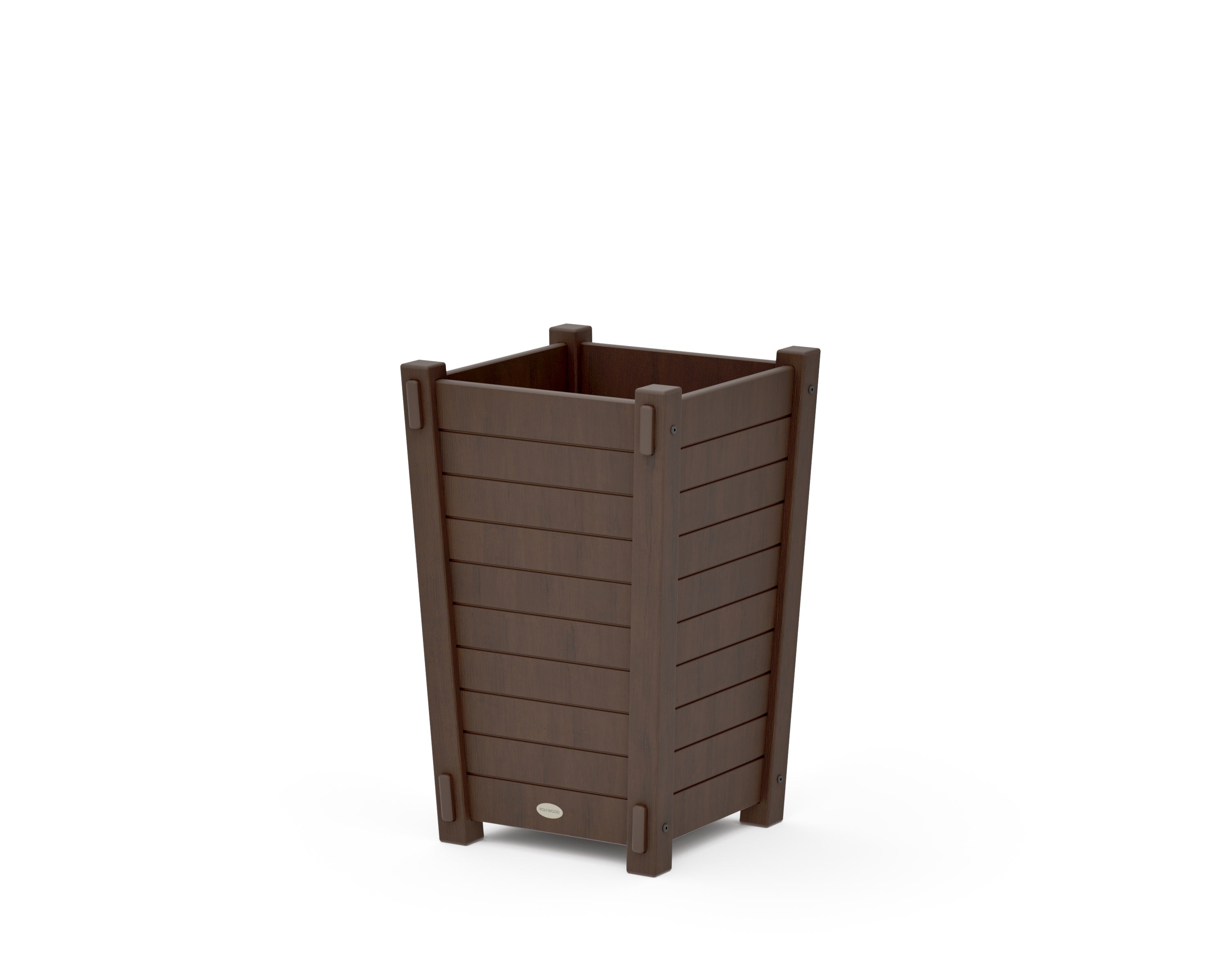 Nautical Tapered Square Short Planter Box in Kona