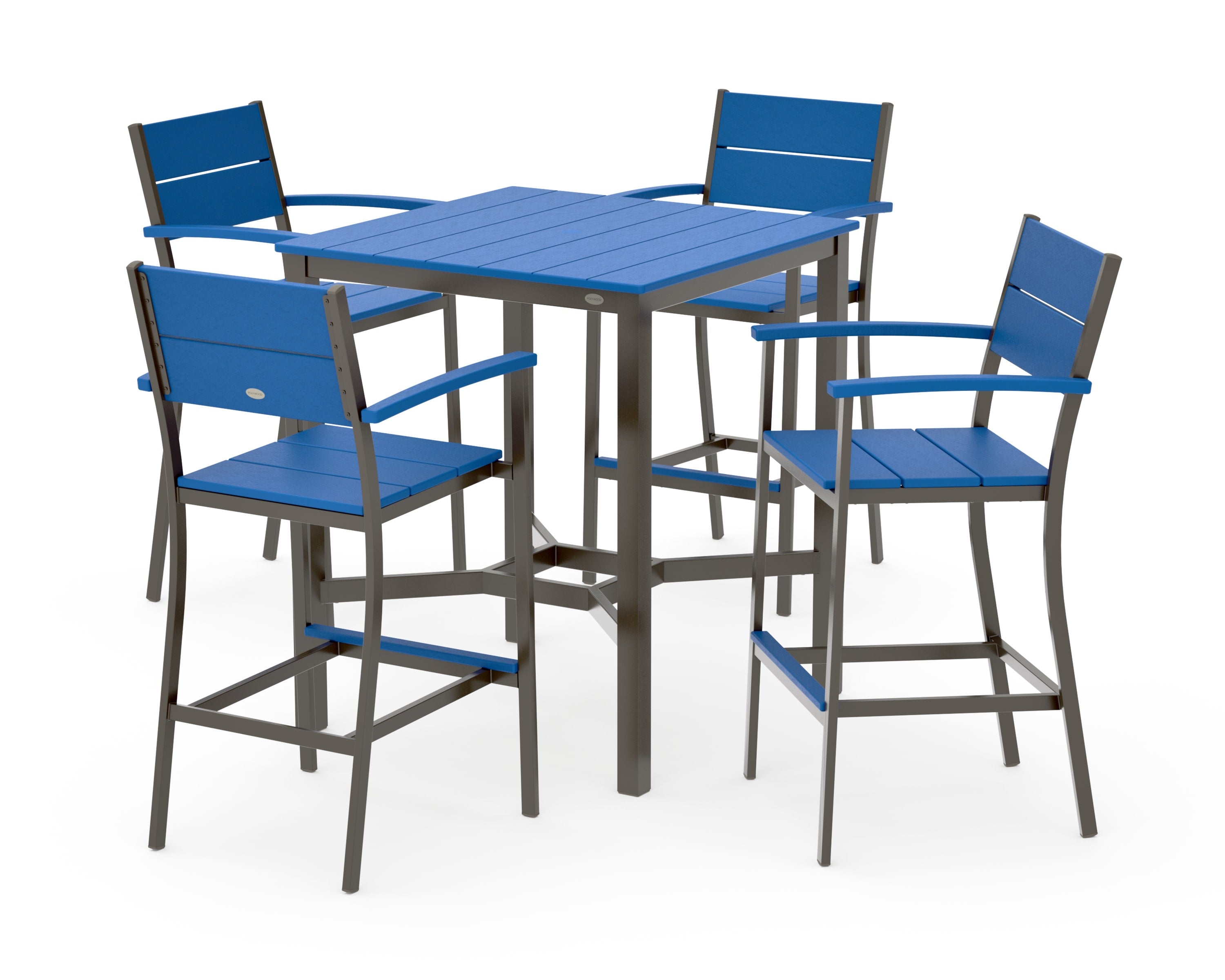 Main Street 5-Piece Bar Set in Bronze / Pacific Blue