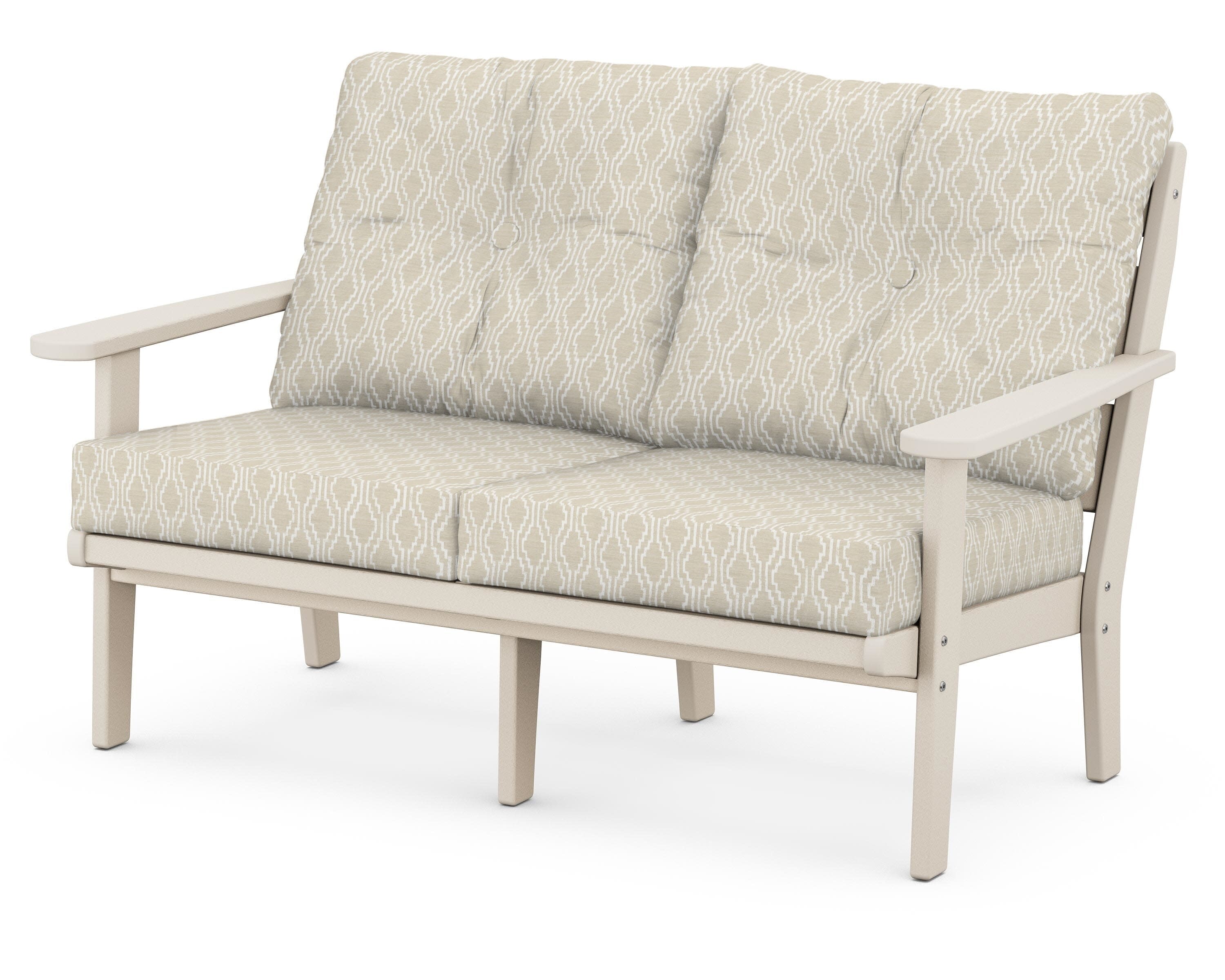 Lakeside Deep Seating Loveseat in Sand / Solve Linen