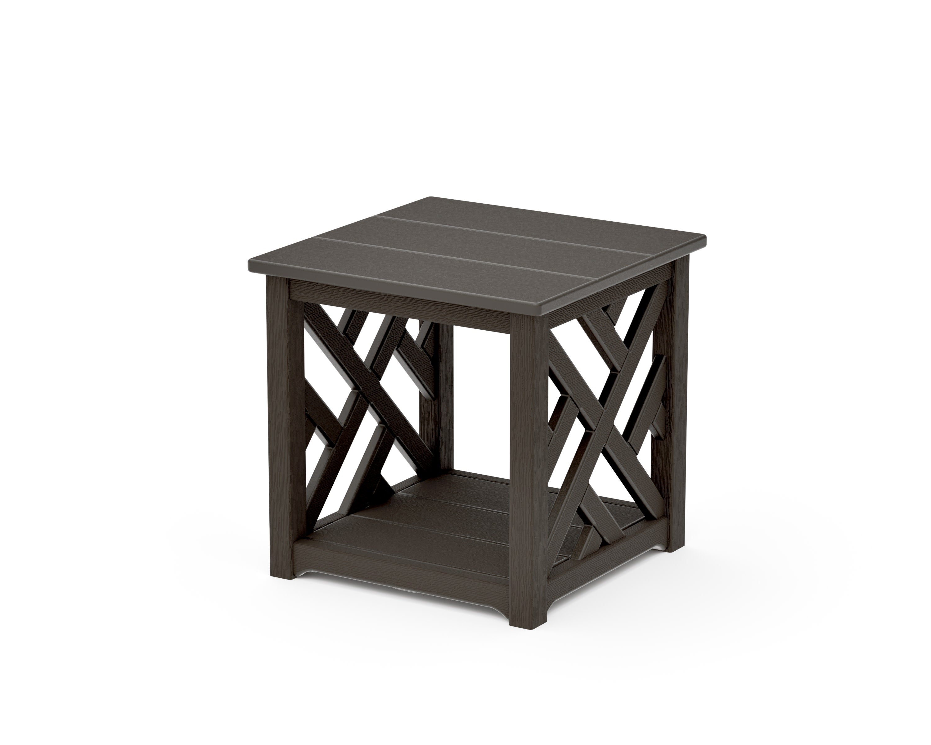 Chippendale Accent Table in Vintage Coffee