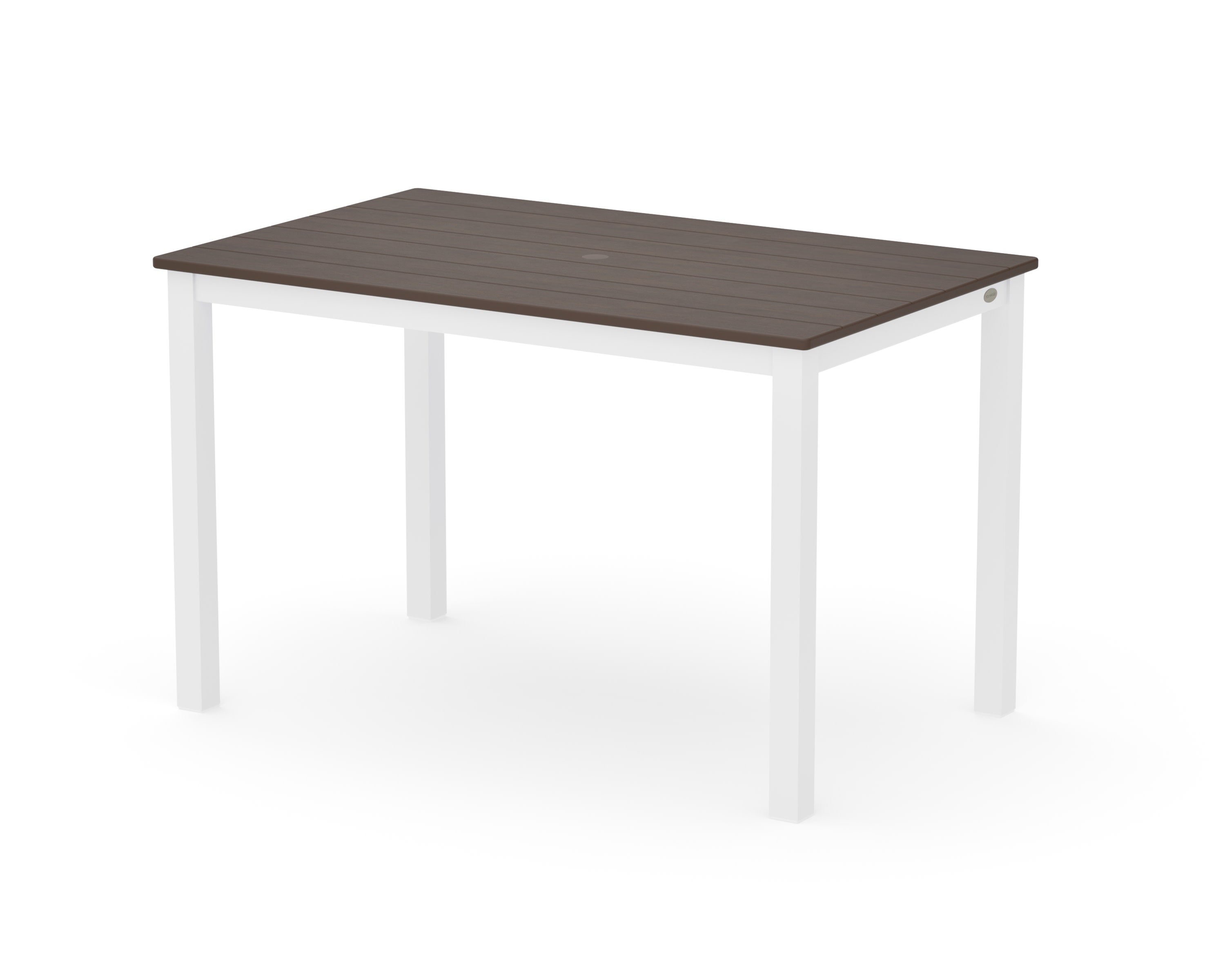 Main Street 30 x 48 Dining Table in White / Kona