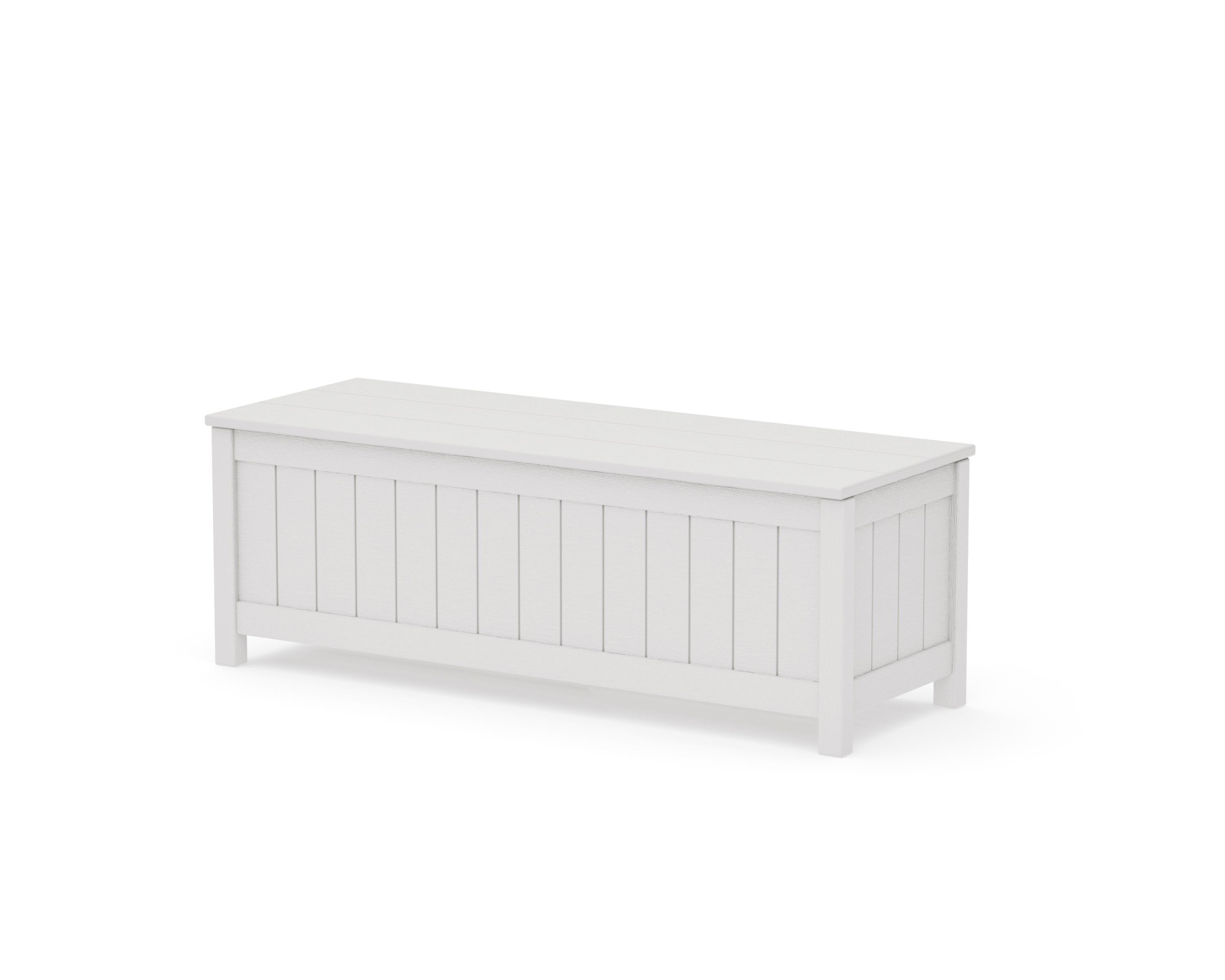 Vineyard 48" Storage Bench in Vintage White