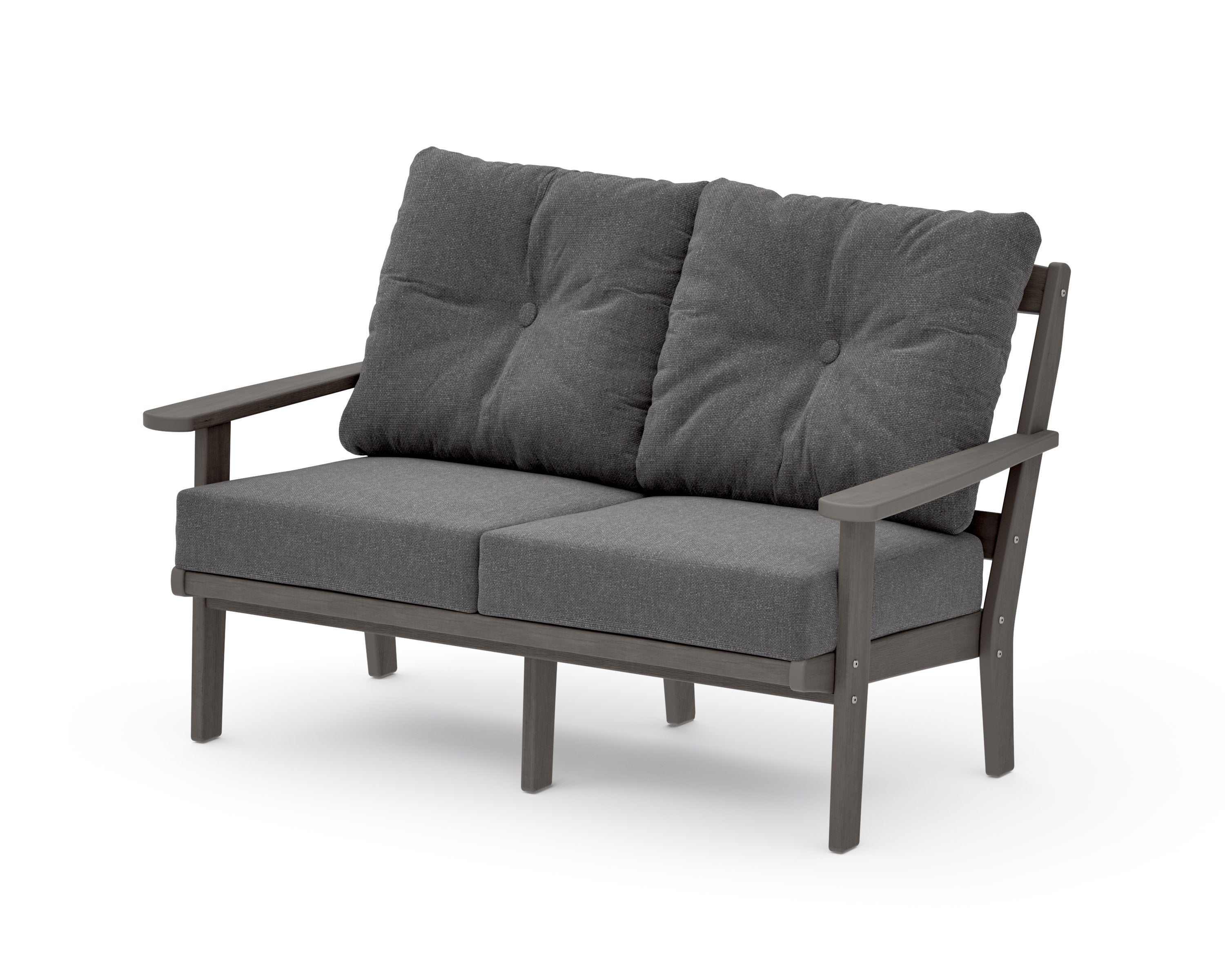 Mission Deep SeatingLoveseat in Driftwood / Ash Charcoal