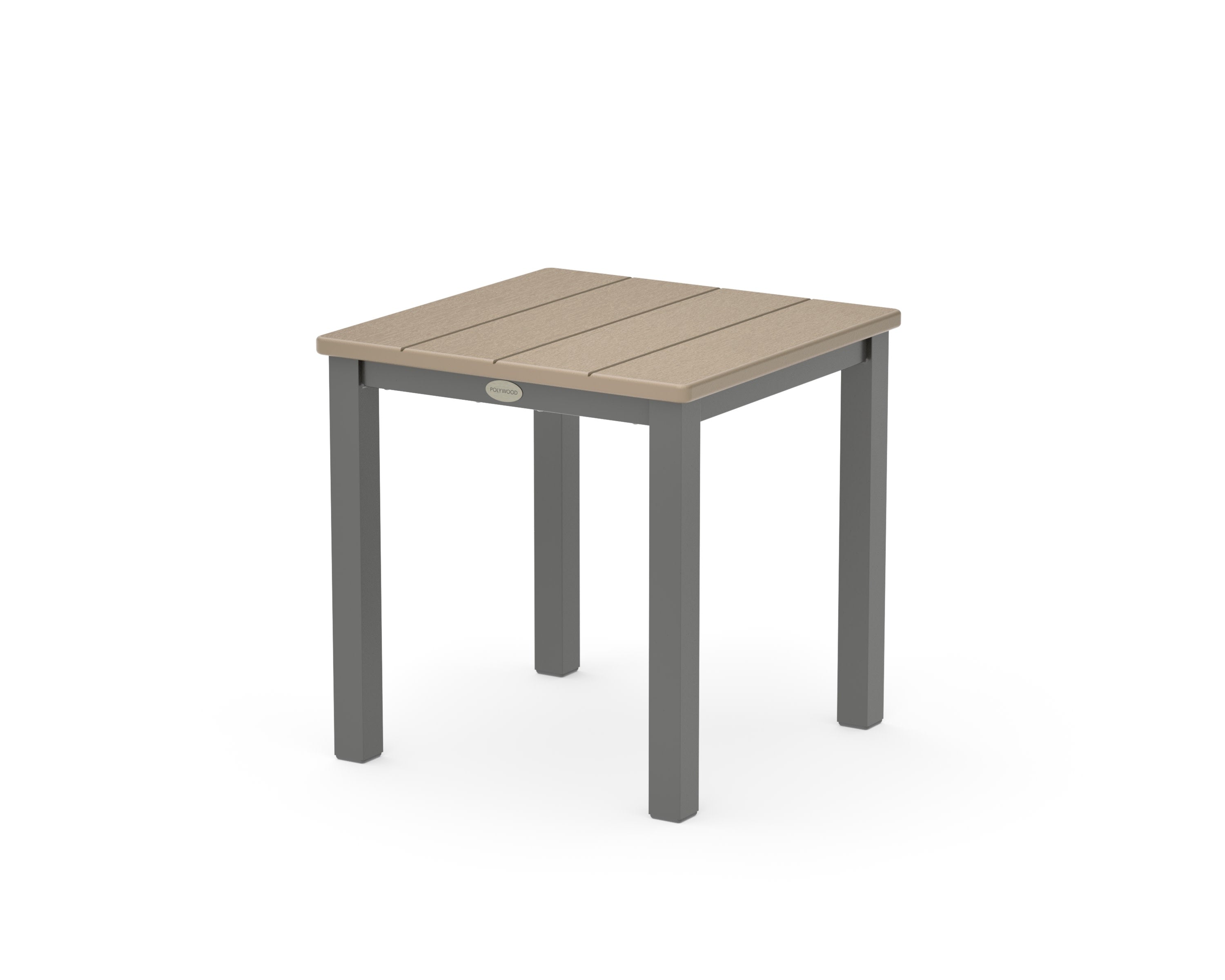 Main Street 18" Side Table in Charcoal / Vintage Sahara