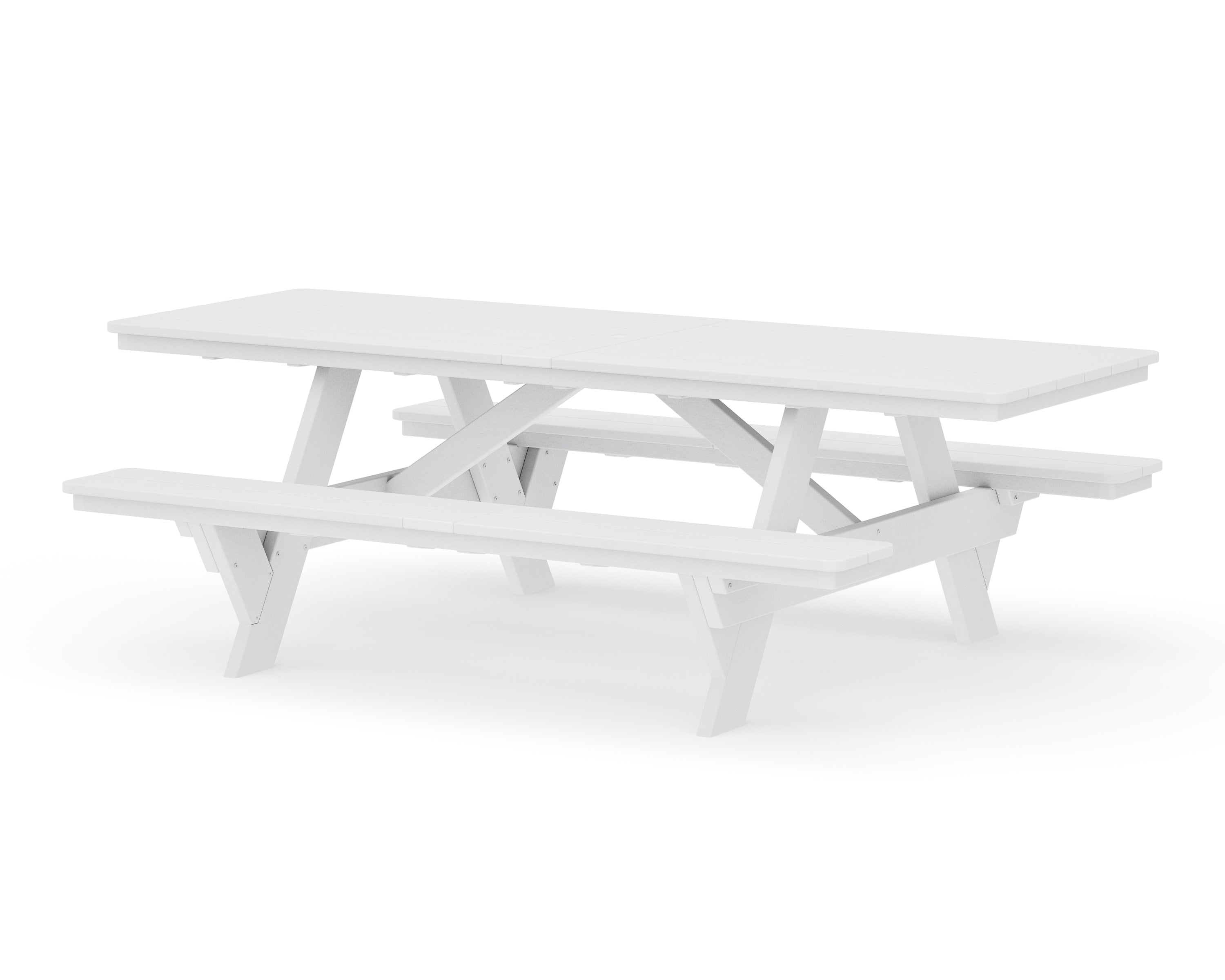 Rockford 98 ADA Picnic Table in White