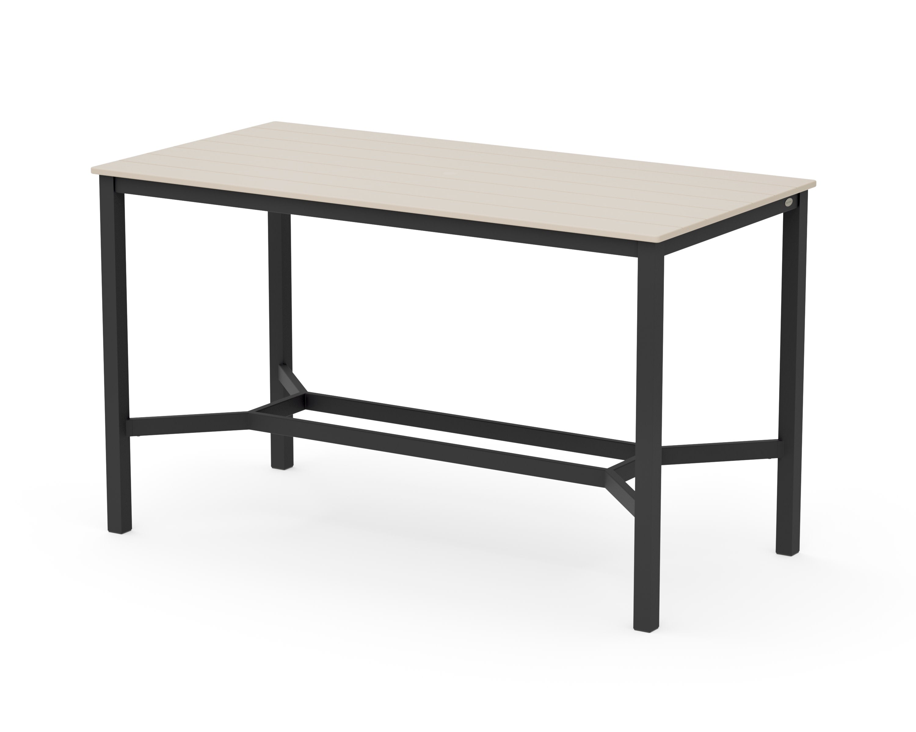 Main Street 36 x 72 Bar Table in Black / Sand