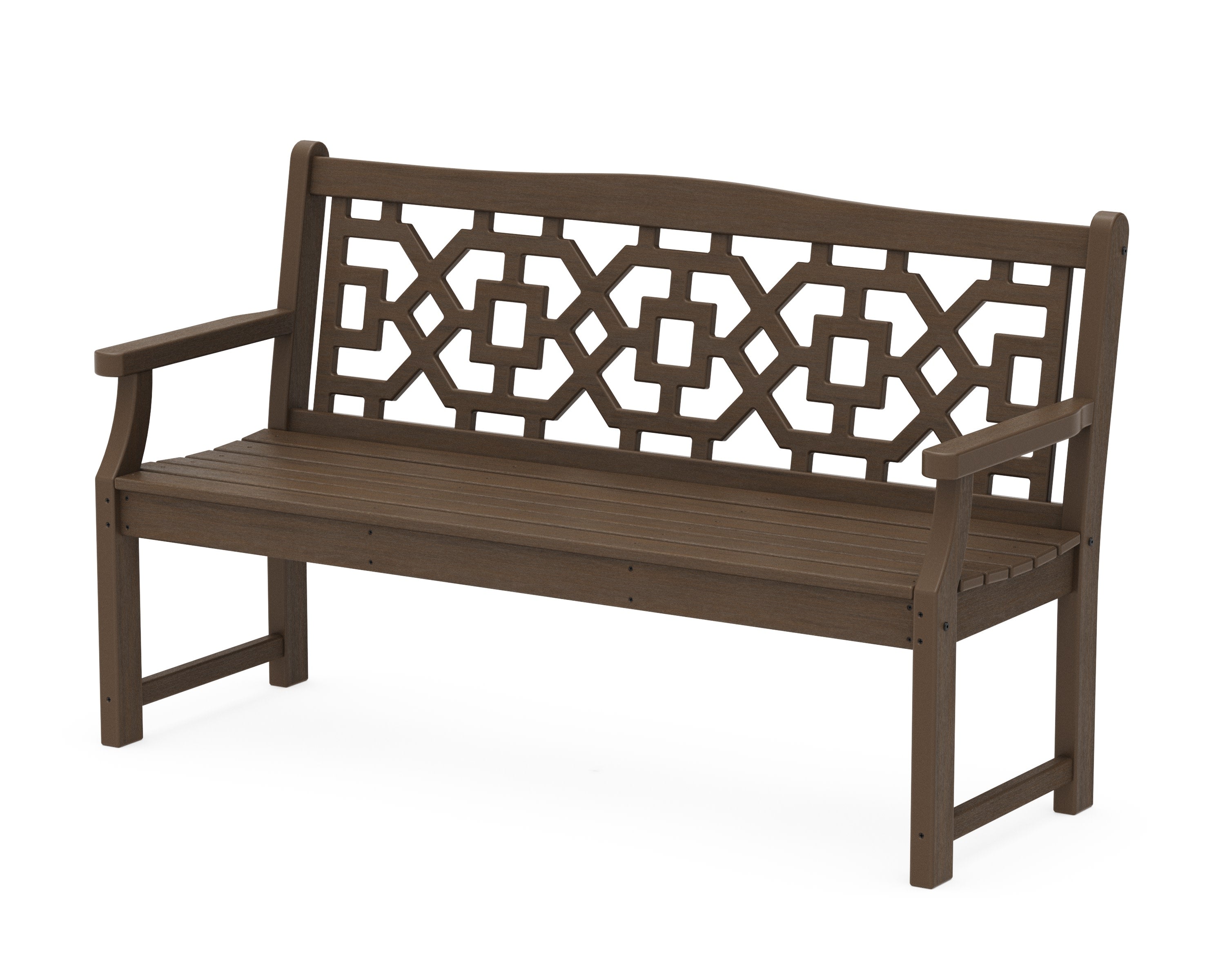 Chinoiserie 60" Garden Bench in Kona