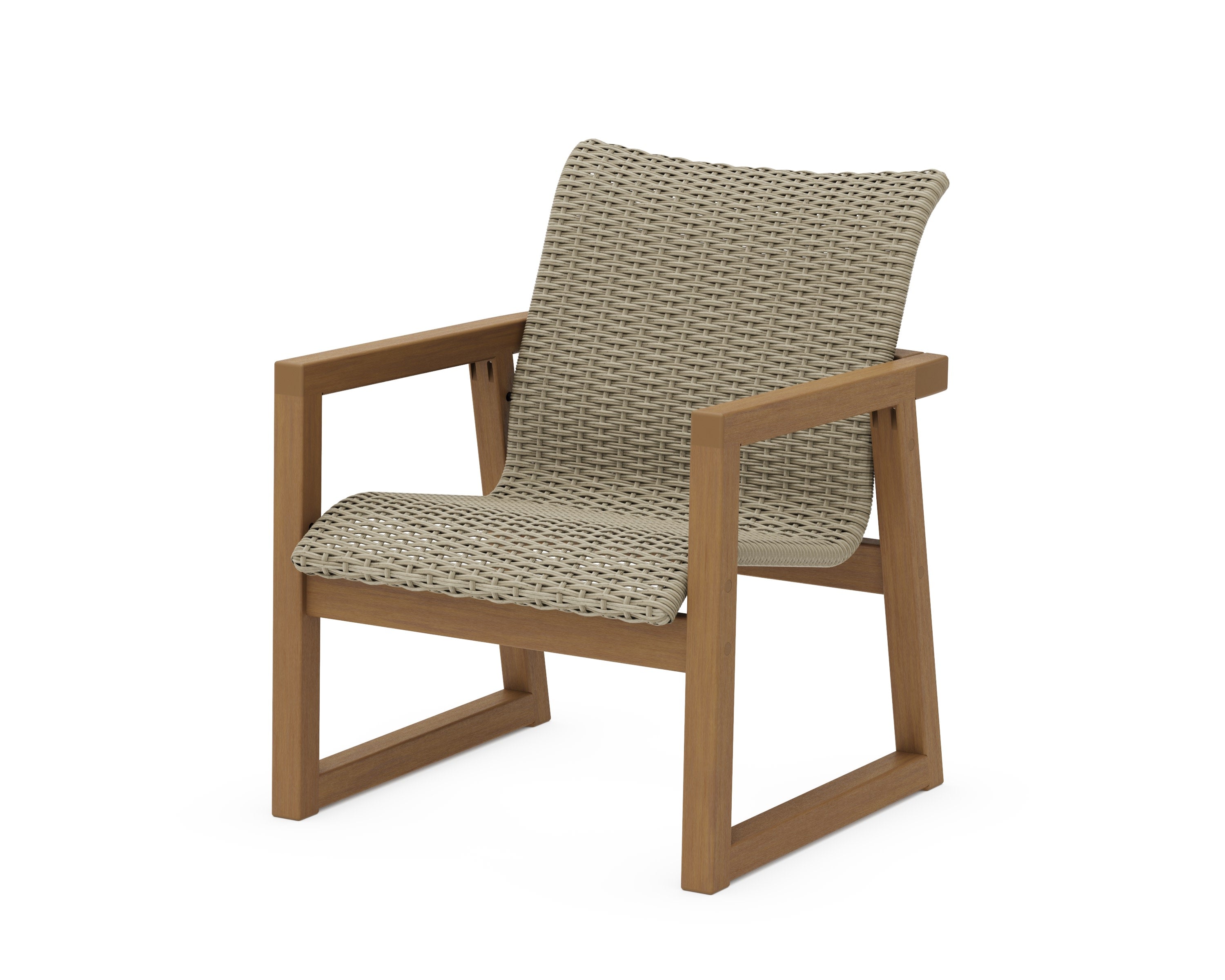 EDGE Woven Lounge Chair in Natural / Dune Grass