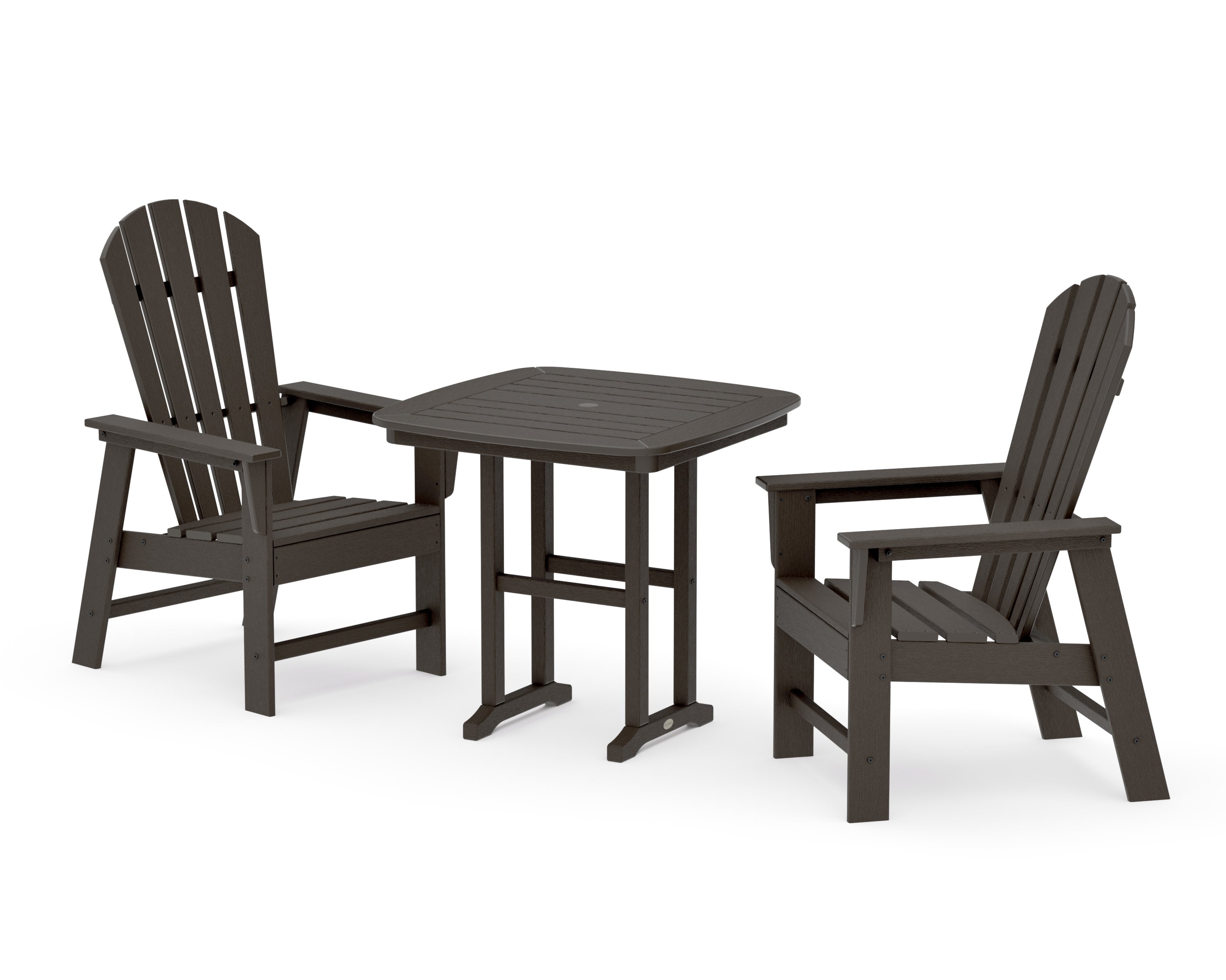 South Beach 3-Piece Dining Set in Vintage Coffee