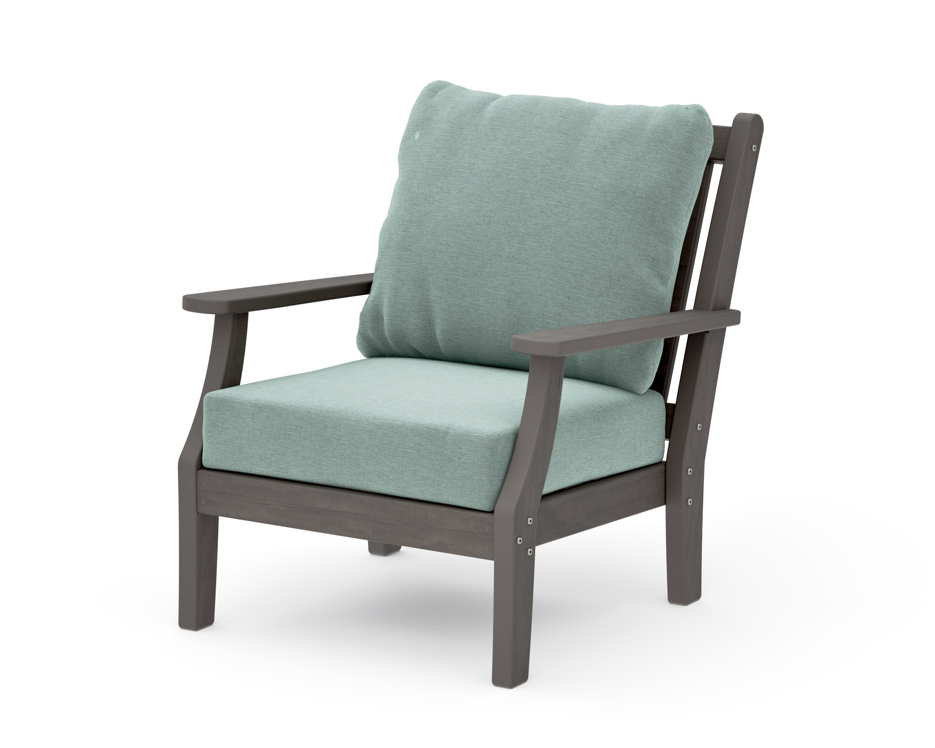 Wovendale Deep Seating Chair in Driftwood / Glacier Spa