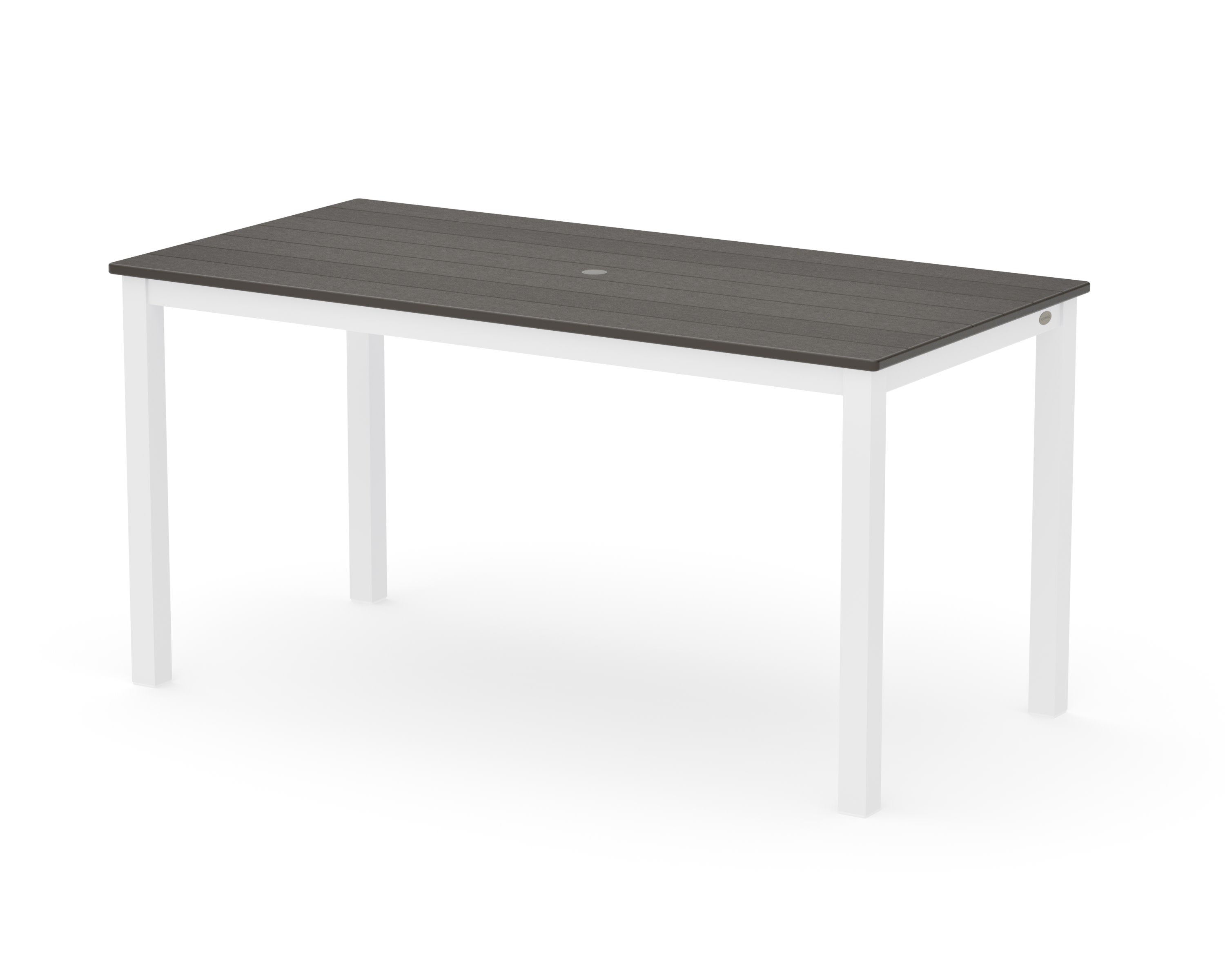 Main Street 30 x 60 Dining Table in White / Vintage Coffee