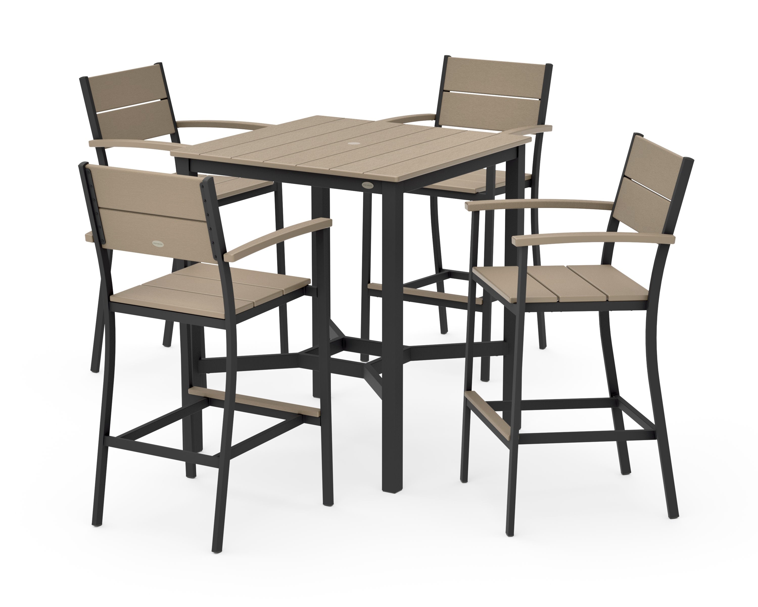 Main Street 5-Piece Bar Set in Black / Vintage Sahara