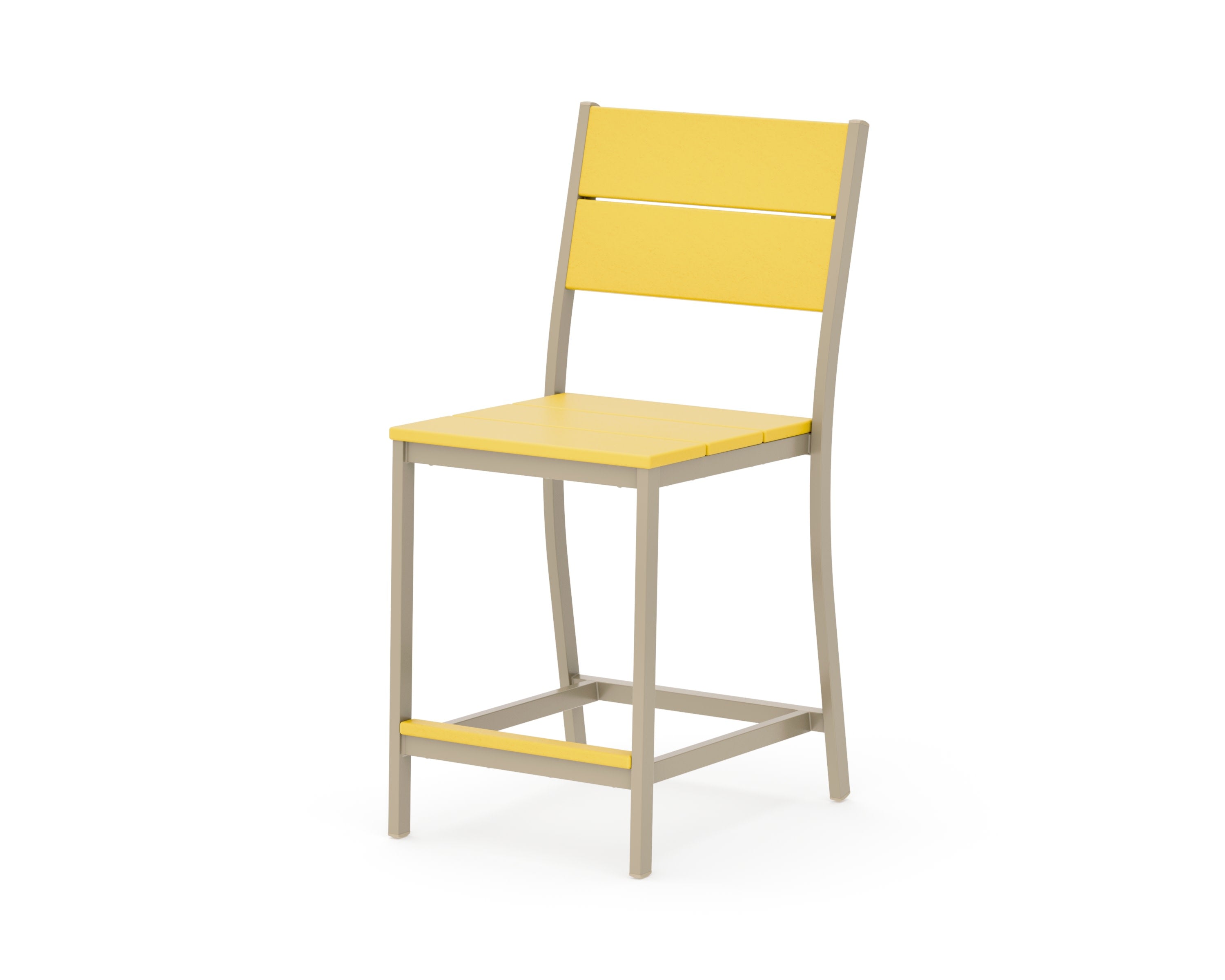 Main Street Counter Side Chair in Sand / Lemon