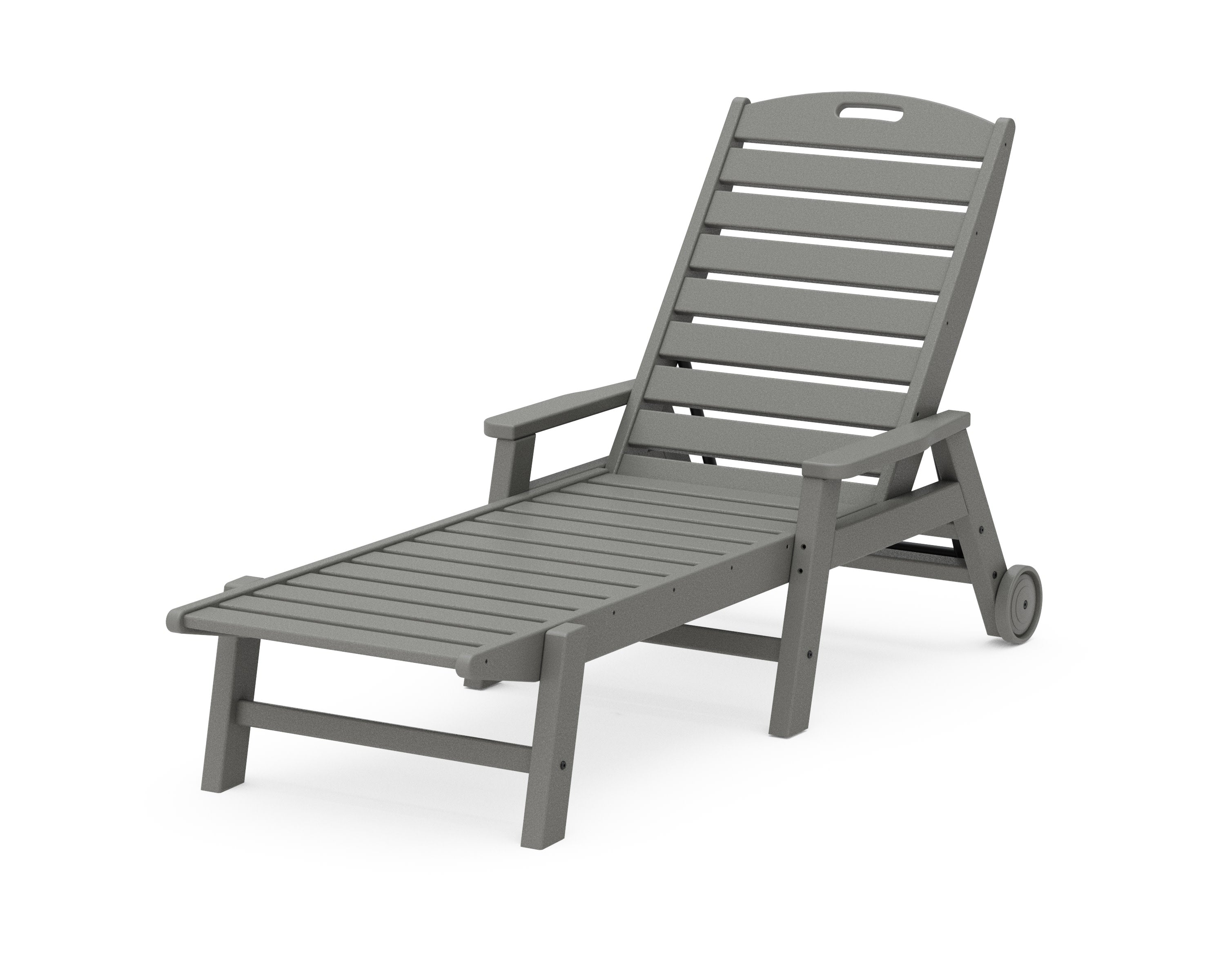 Nautical Chaise with Arms & Wheels