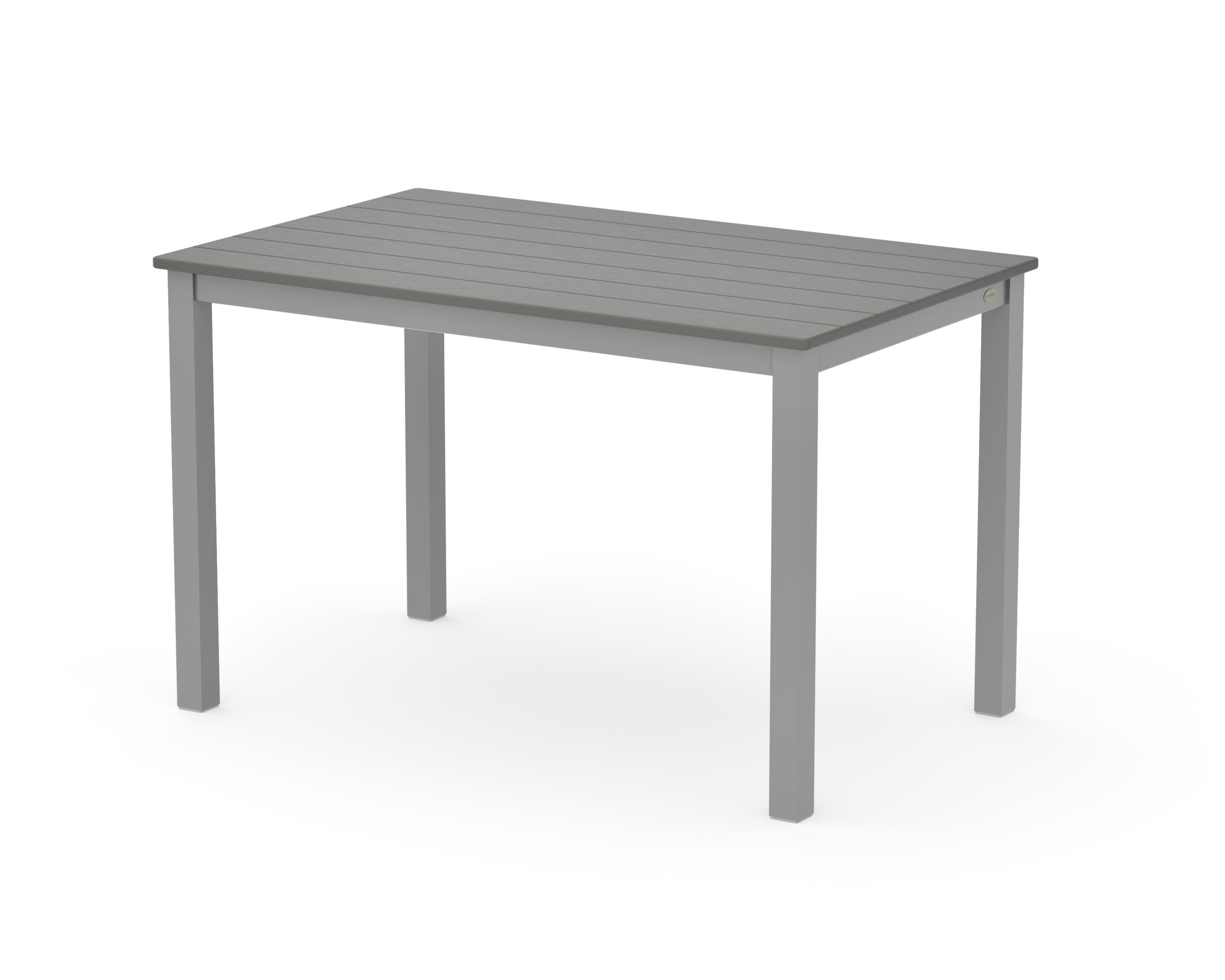 Main Street 30 x 48 Dining Table in Silver / Slate Grey