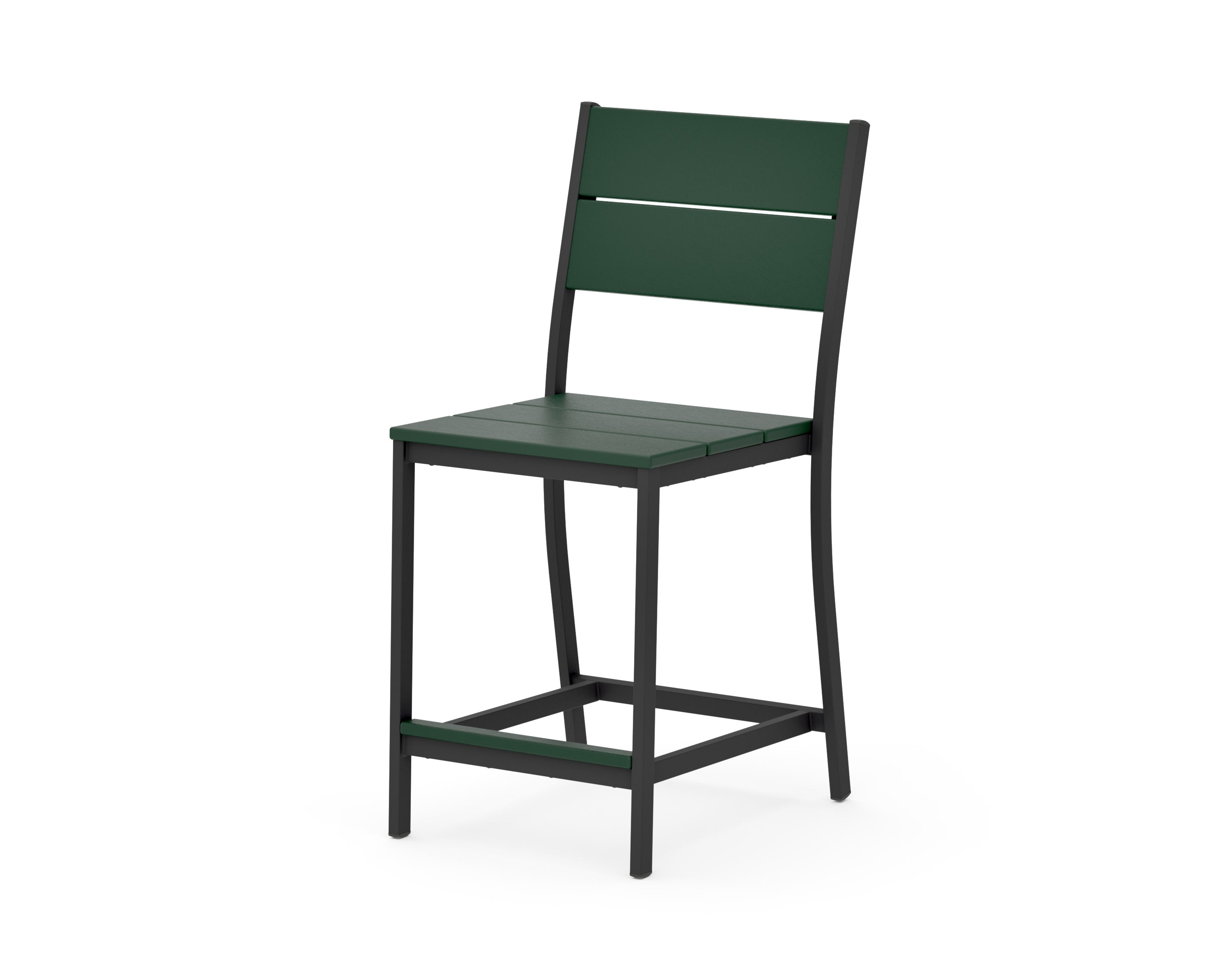 Main Street Counter Side Chair in Black / Green