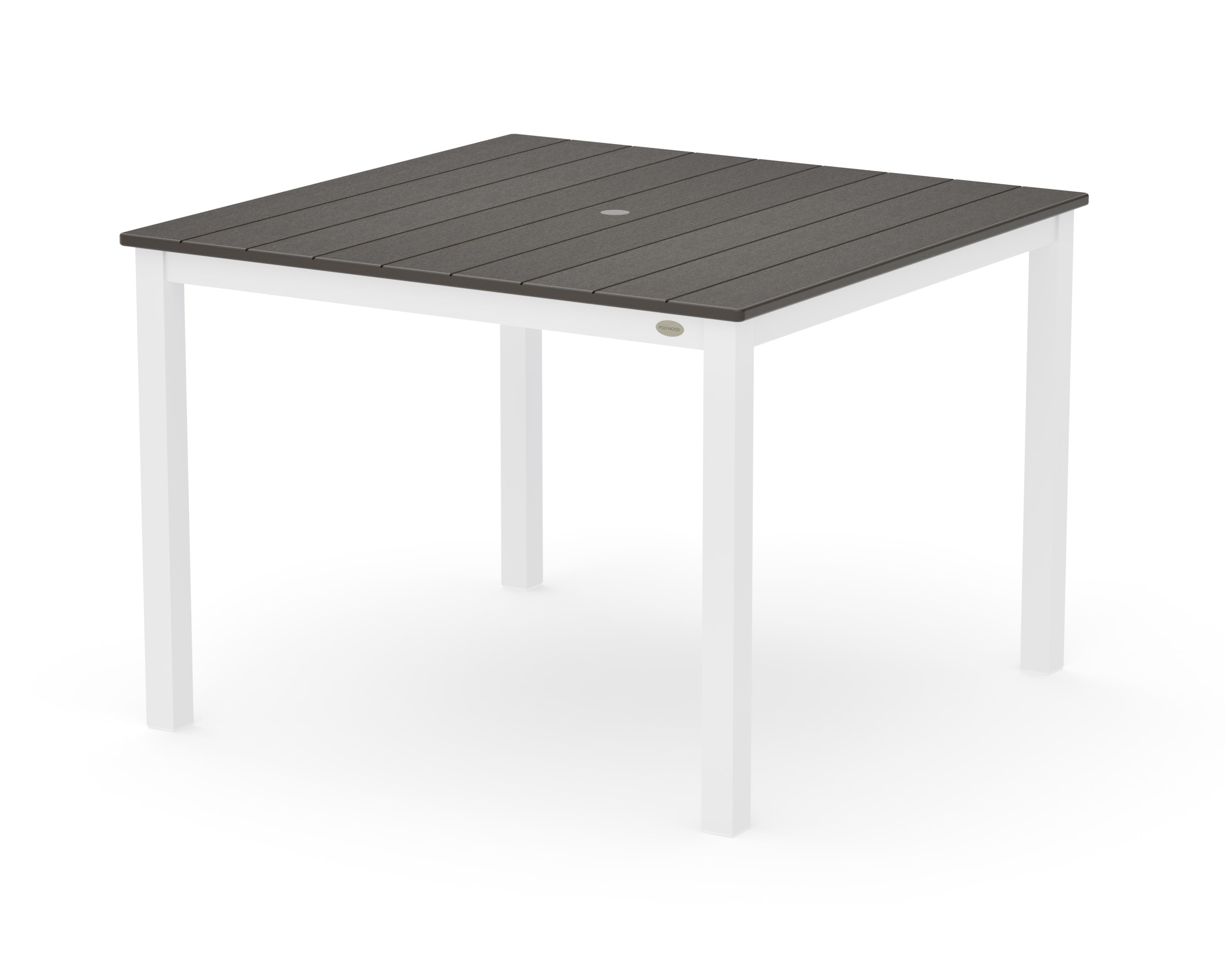 Main Street 42 x 42 Dining Table in White / Vintage Coffee