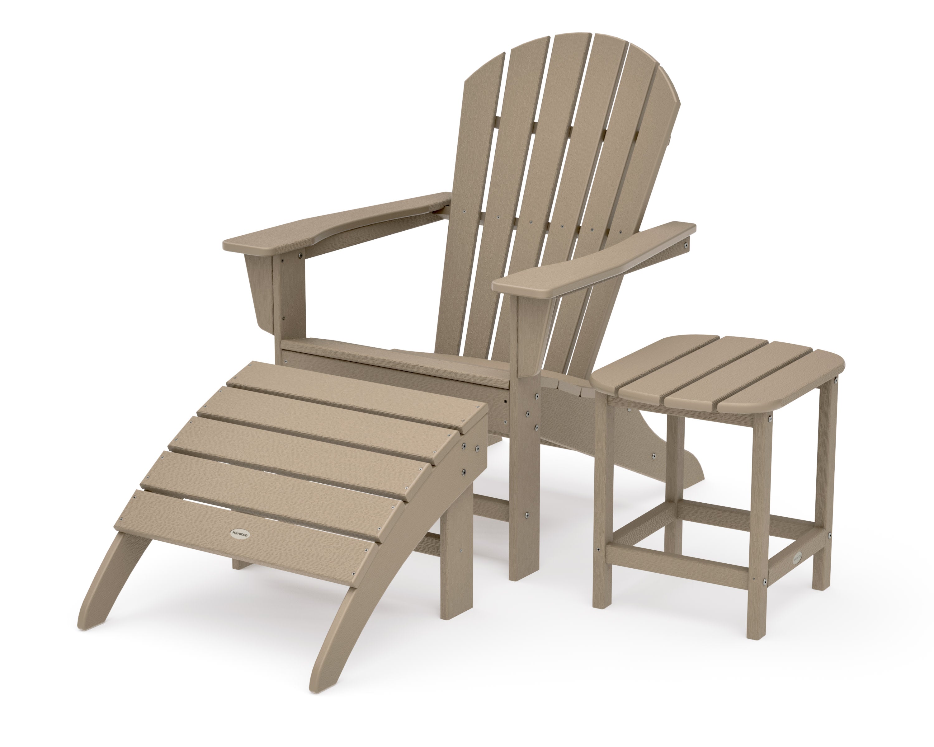 South Beach Adirondack 3-Piece Set in Vintage Sahara