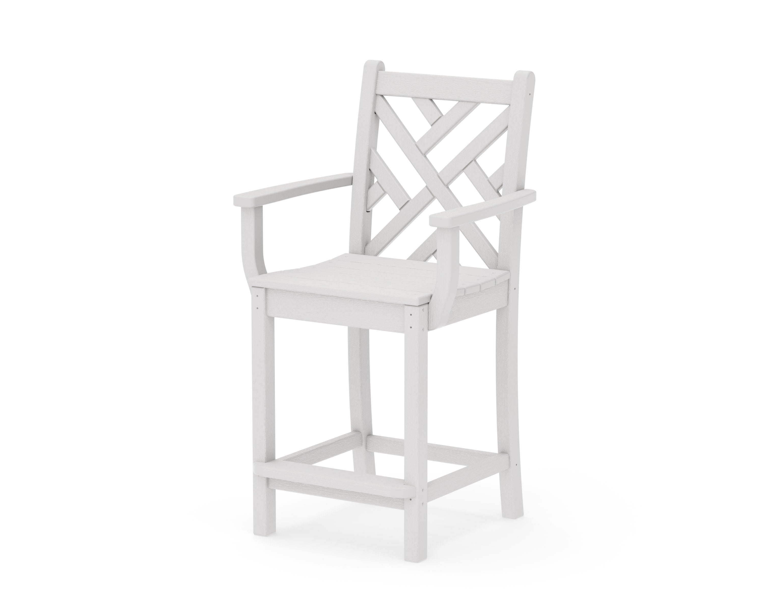Chippendale Counter Arm Chair in Vintage White