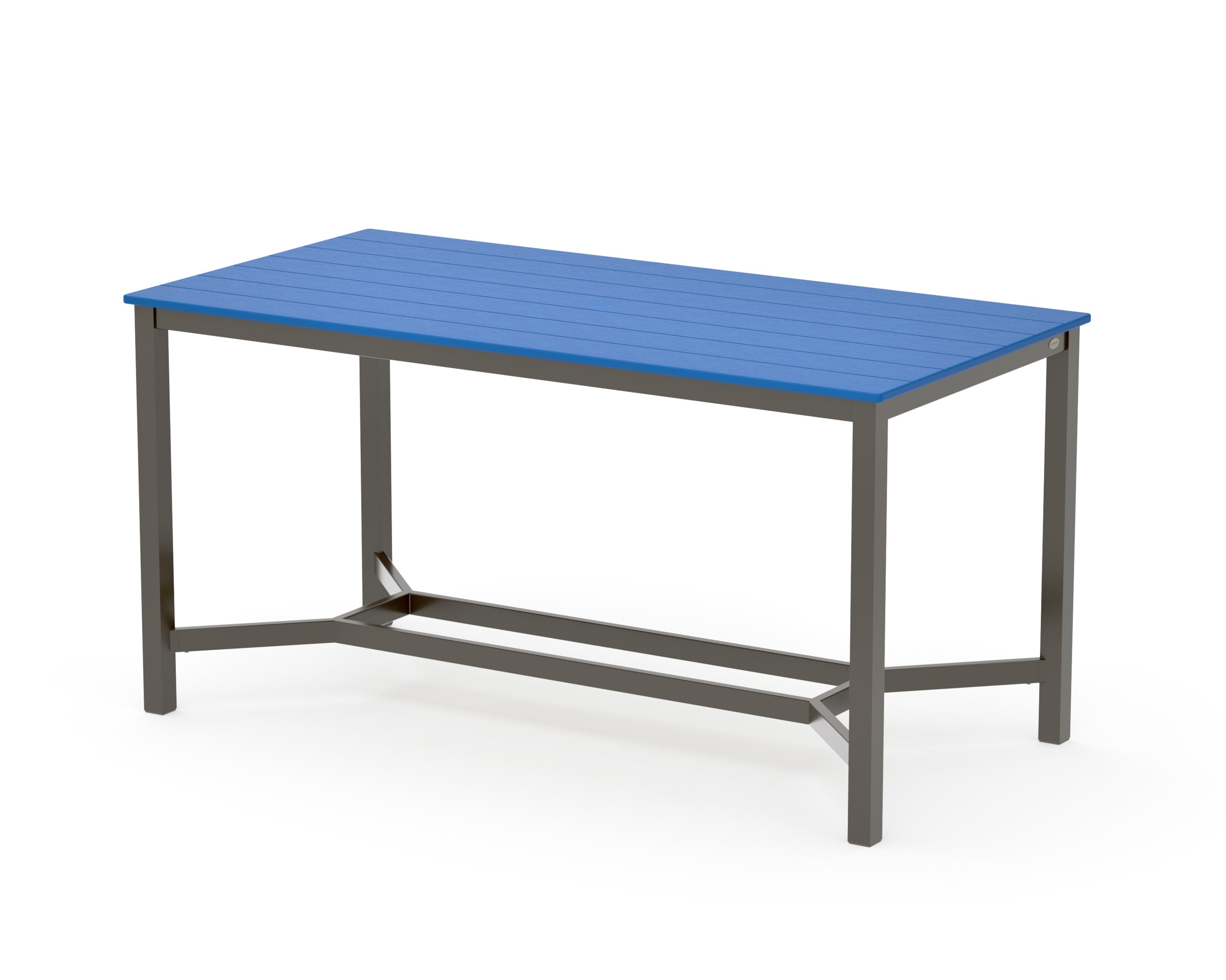 Main Street 36 x 72 Counter Table in Bronze / Pacific Blue