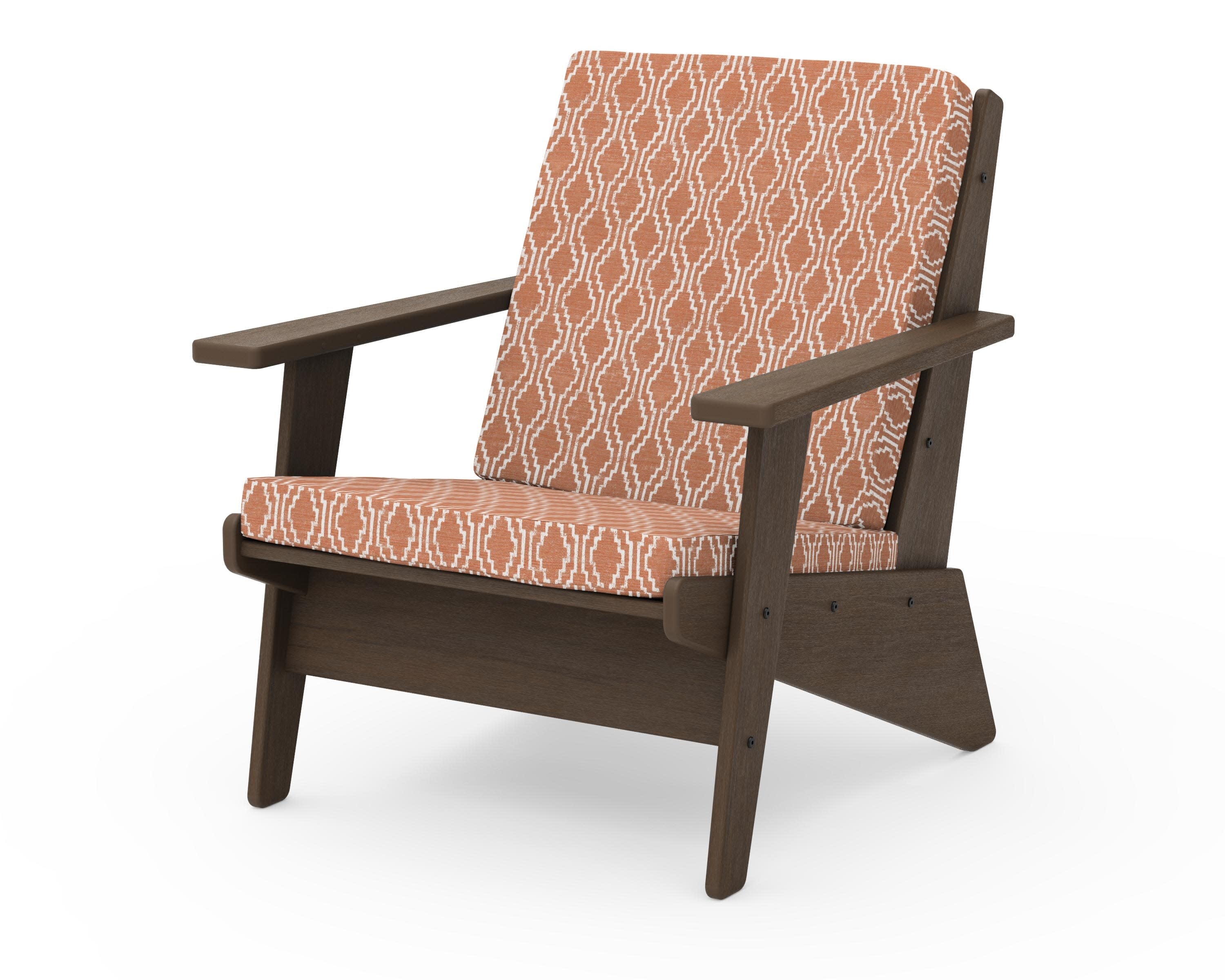 Riviera Modern Lounge Chair in Kona / Solve Clay
