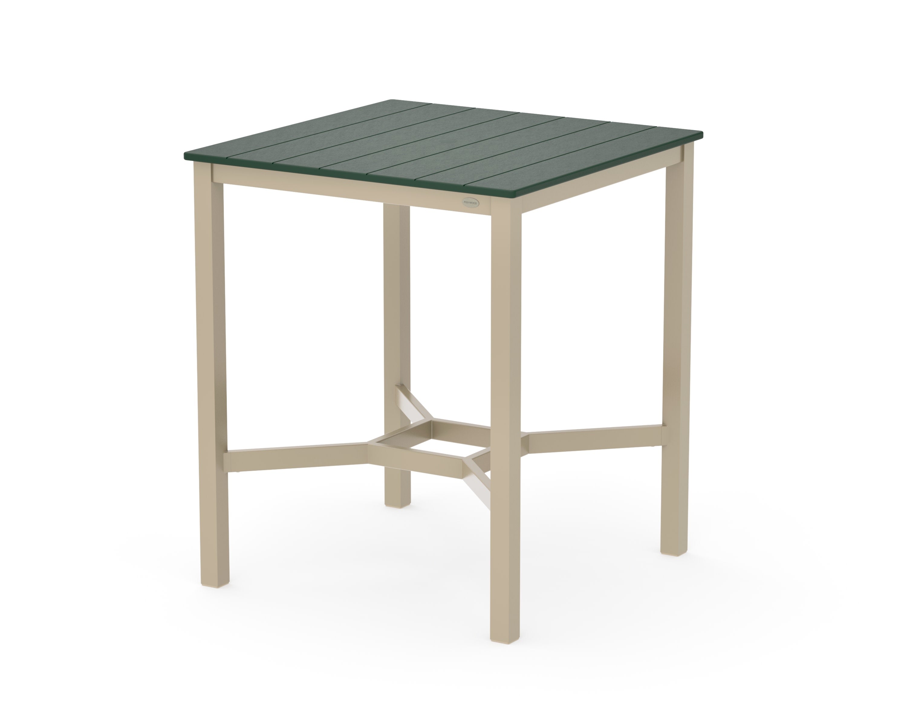 Main Street 36 x 36 Bar Table in Sand / Green