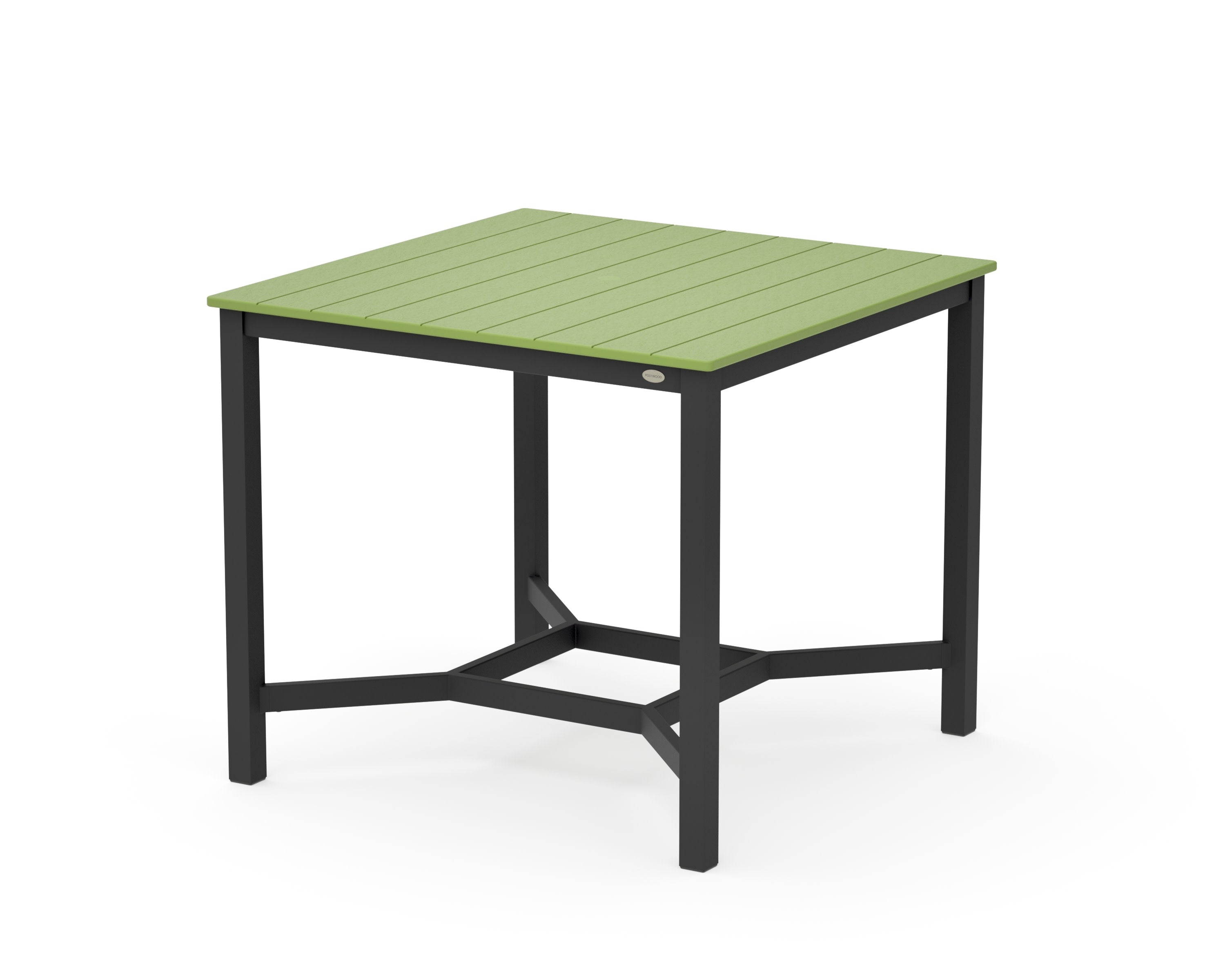 Main Street 42 x 42 Counter Table in Black / Lime