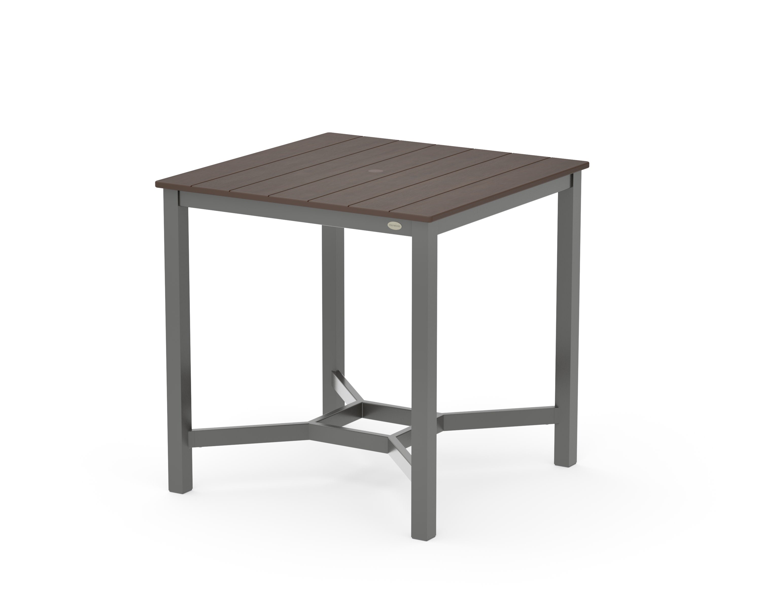 Main Street 36 x 36 Counter Table in Charcoal / Kona