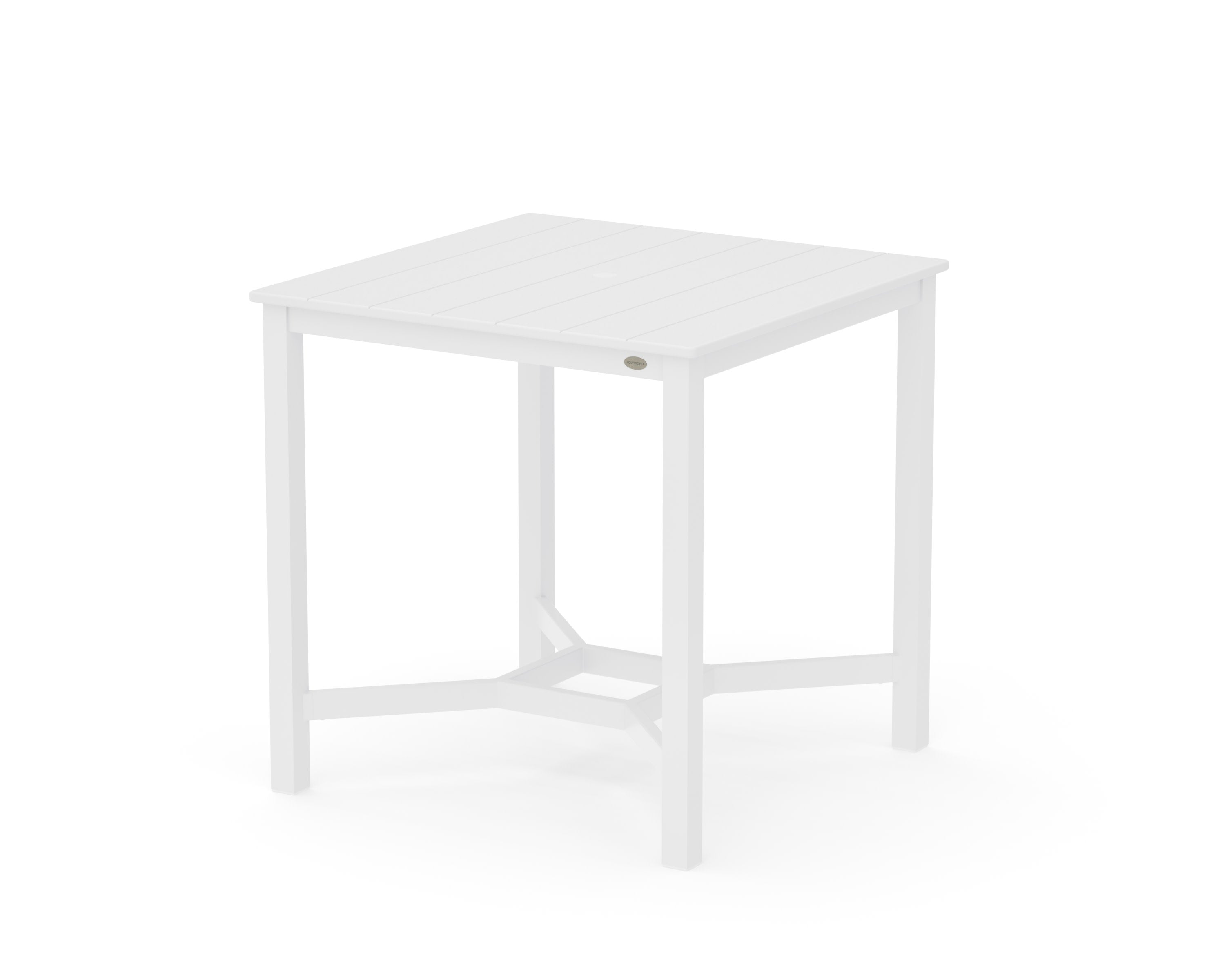 Main Street 36 x 36 Counter Table in White / White