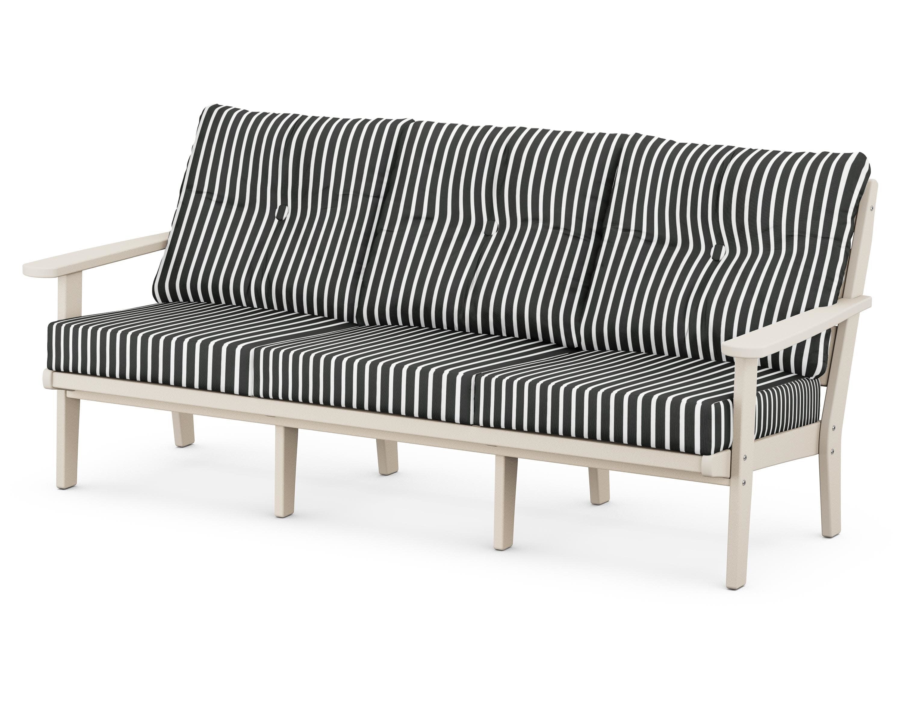 Lakeside Deep Seating Sofa in Sand / Shore Classic