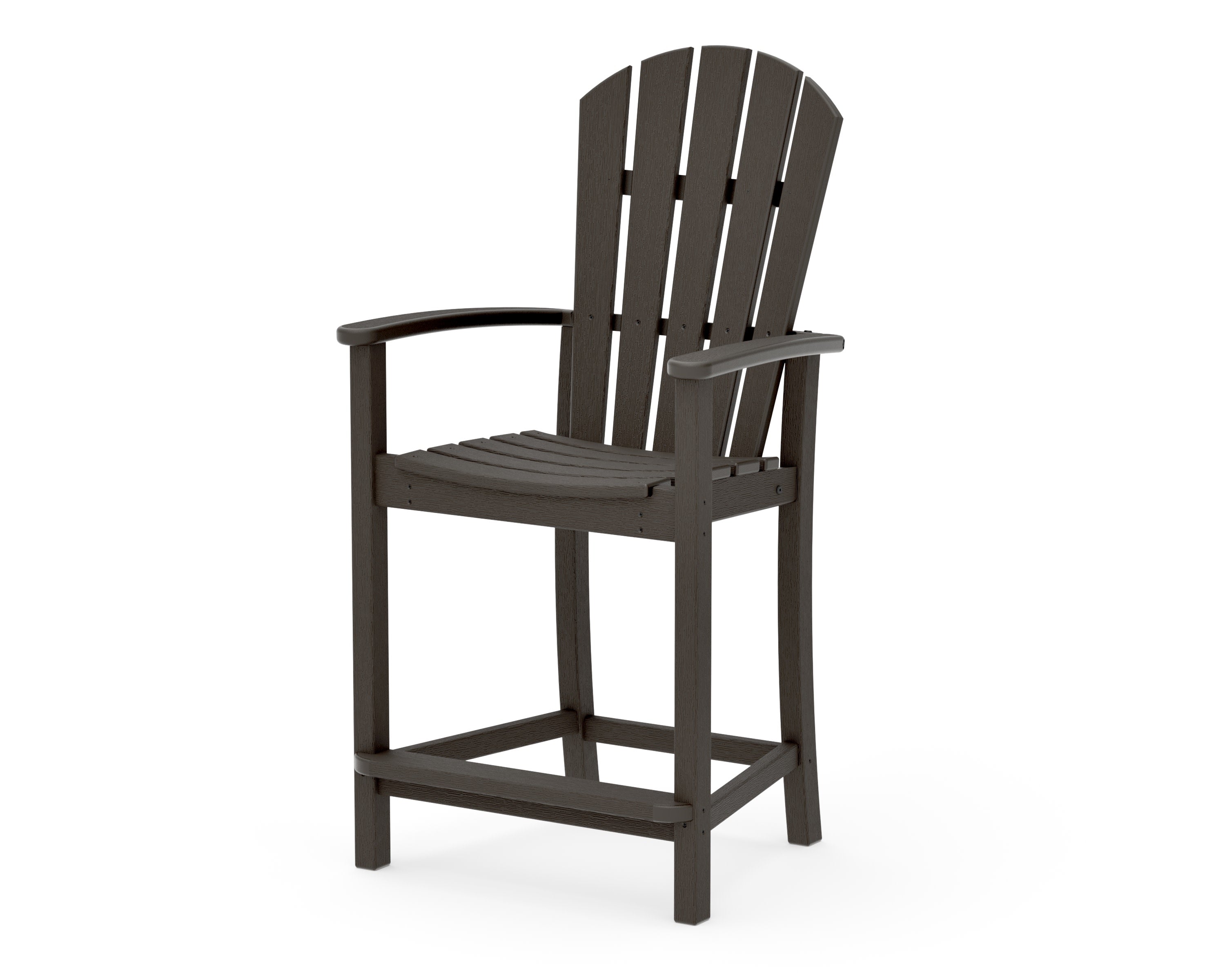 Palm Coast Counter Chair in Vintage Coffee