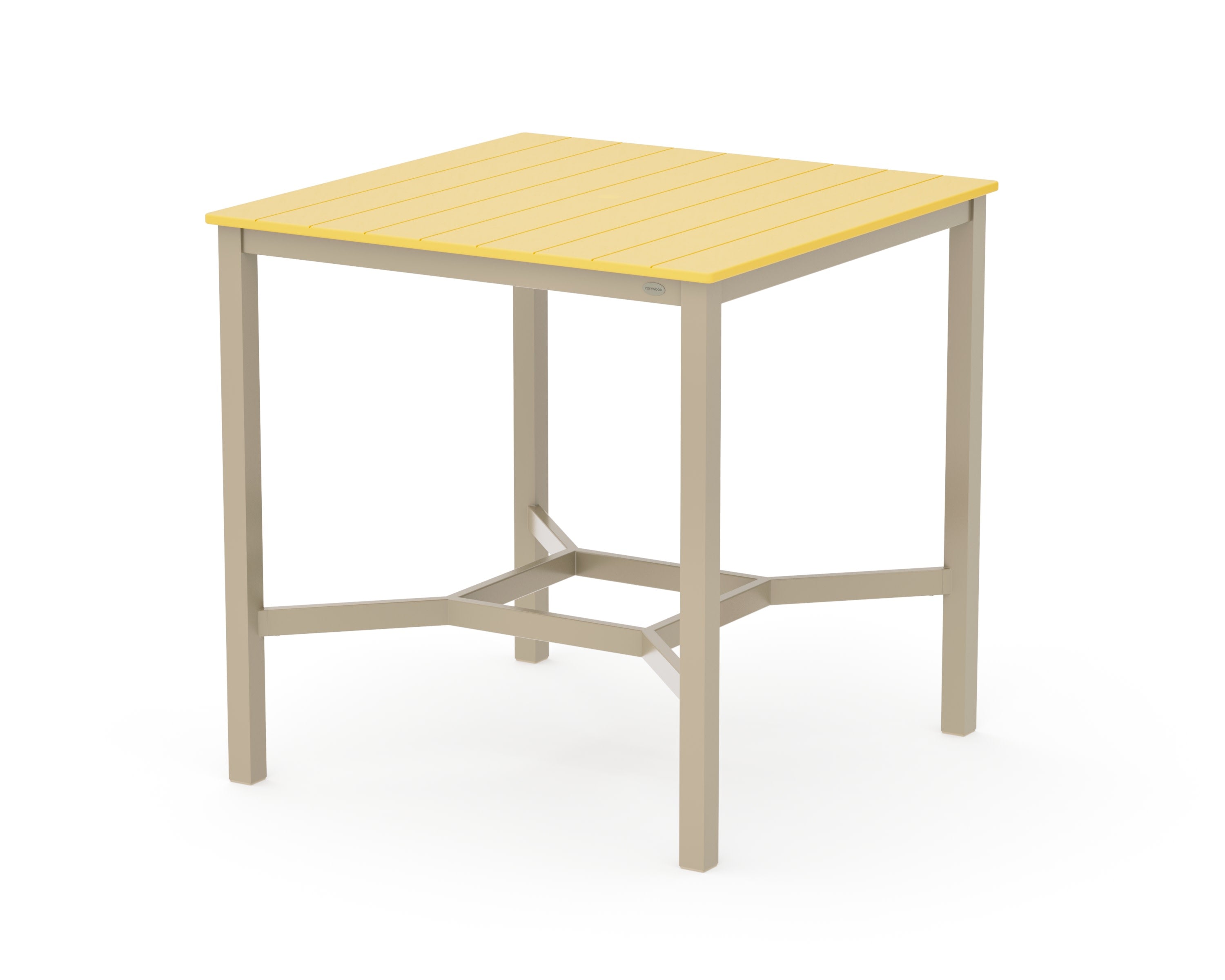 Main Street 42 x 42 Bar Table in Sand / Lemon