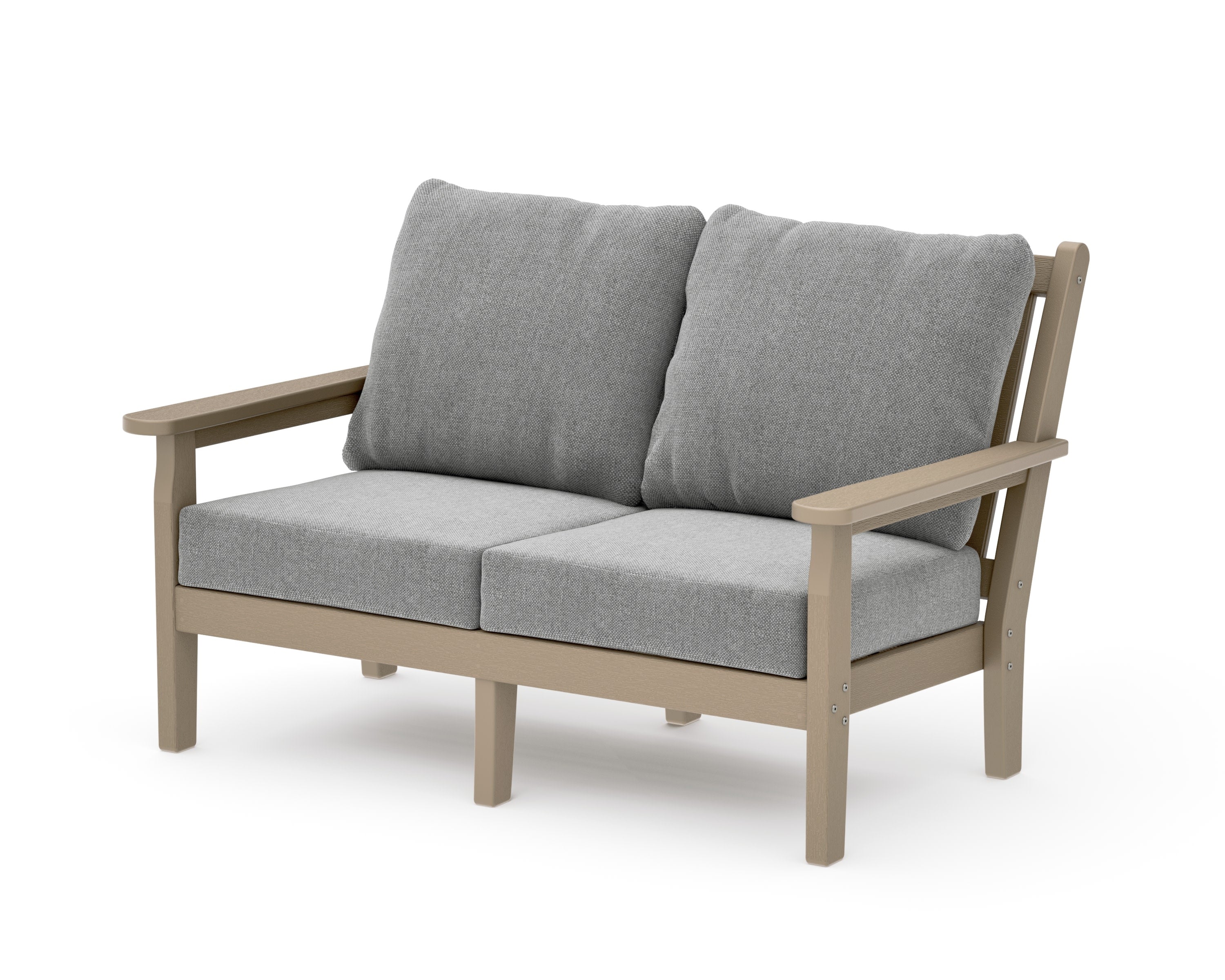 Chippendale Deep Seating Loveseat in Vintage Sahara / Grey Mist