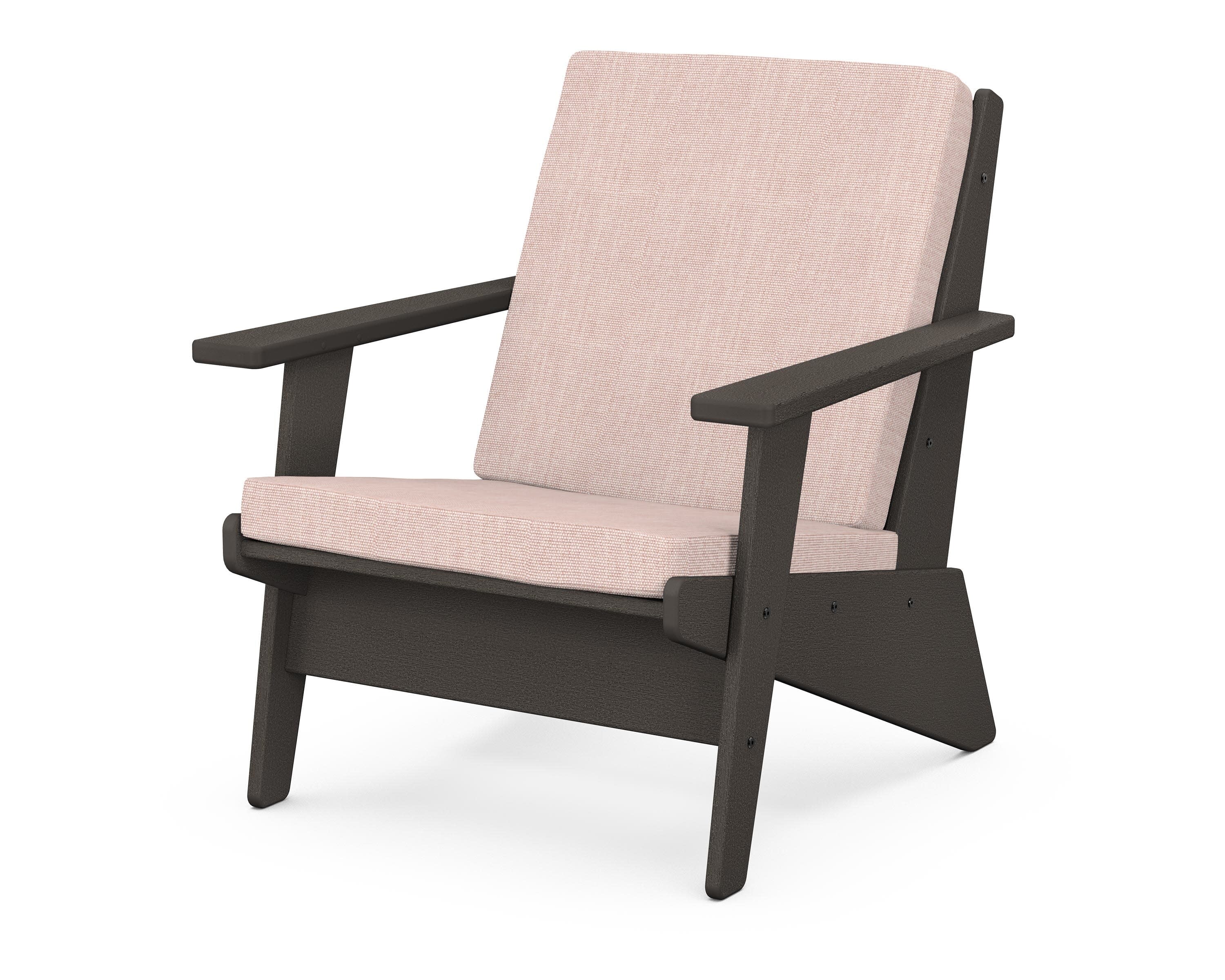 Riviera Modern Lounge Chair in Vintage Coffee / Play Cameo