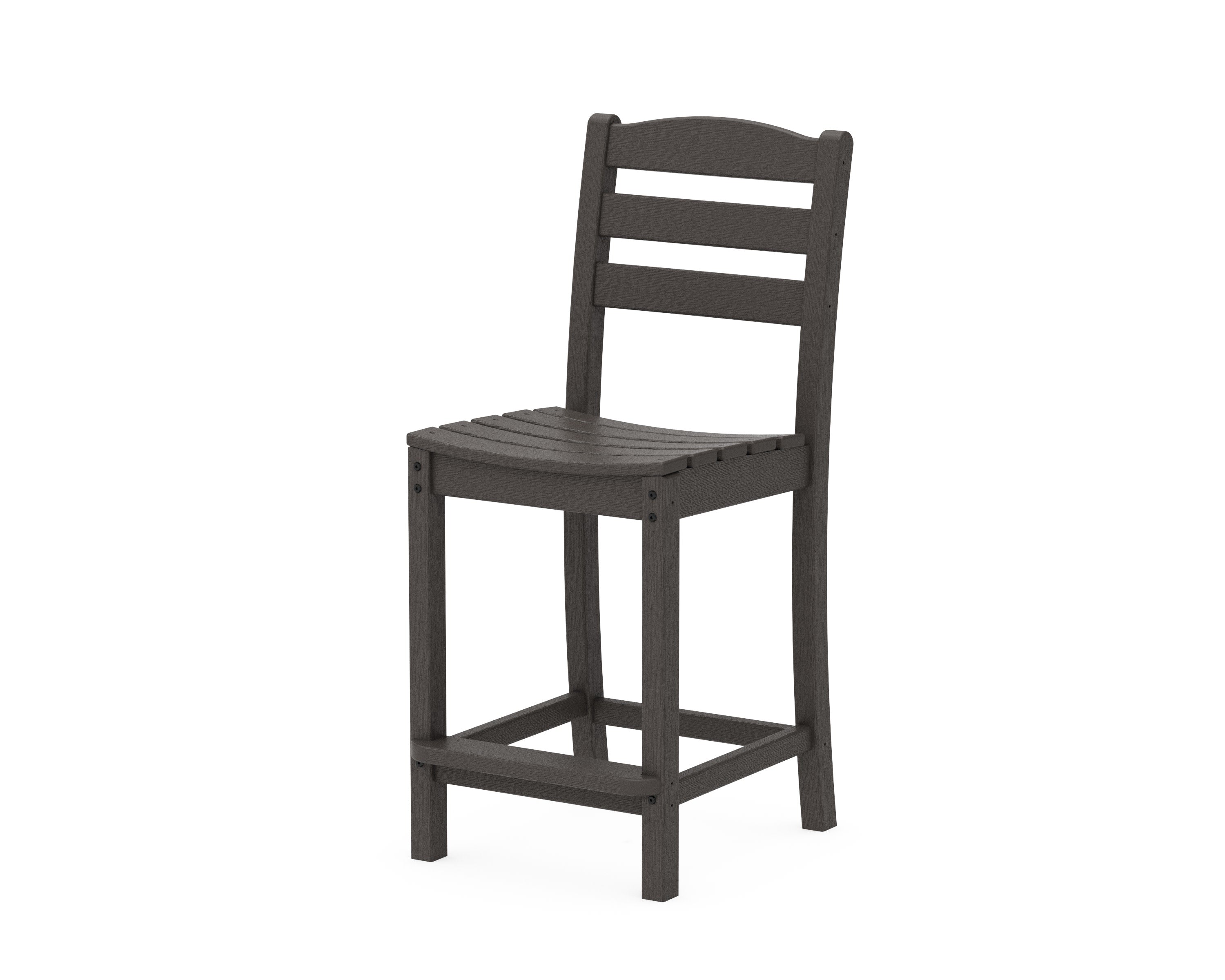 La Casa Caf Counter Side Chair in Vintage Coffee